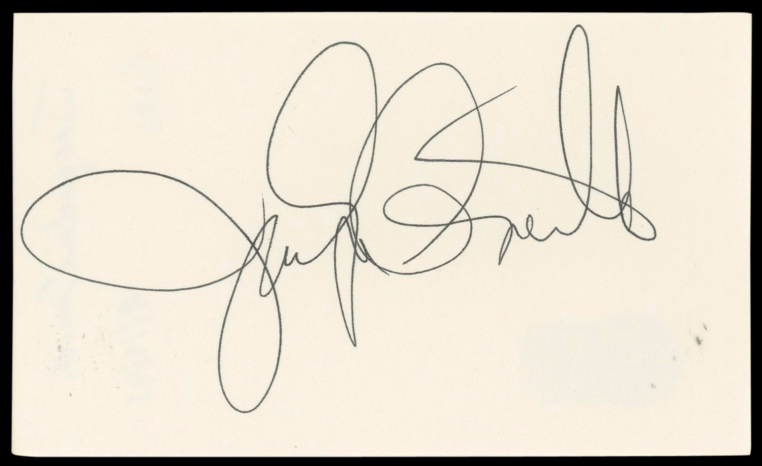 Jaclyn Smith Charlie's Angels Authentic Signed 3x5 Index Card BAS #BN89199