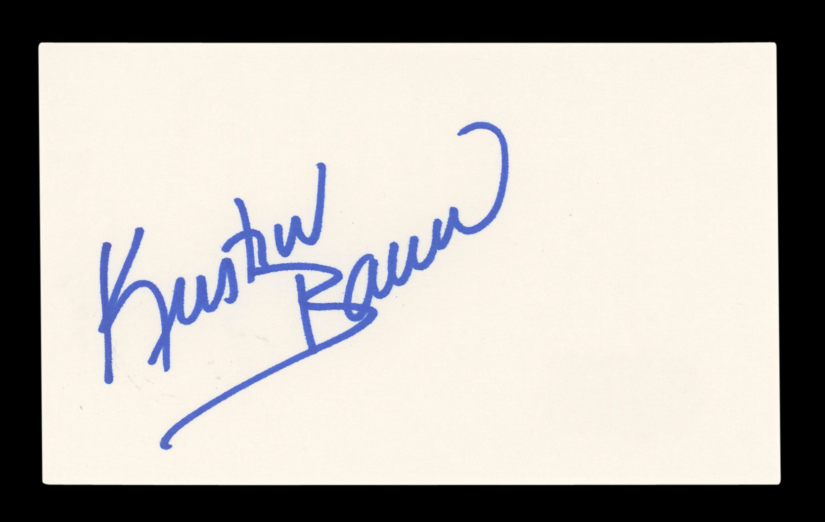 Kristin Bauer 50 First Dates Signed 3x5 Index Card Autographed BAS #AD70199