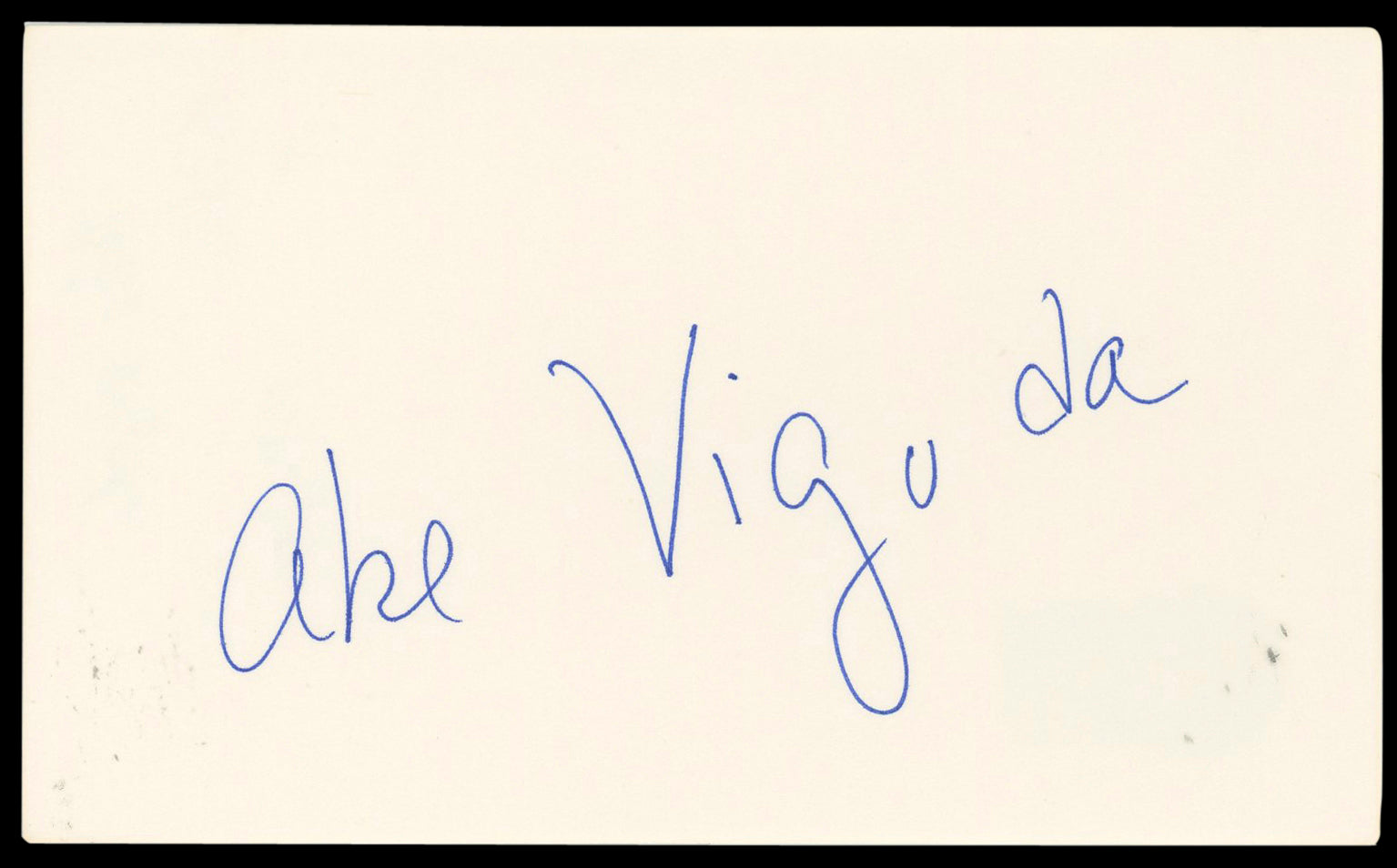 Abe Vigoda The Godfather Authentic Signed 3x5 Index Card BAS #BN89200