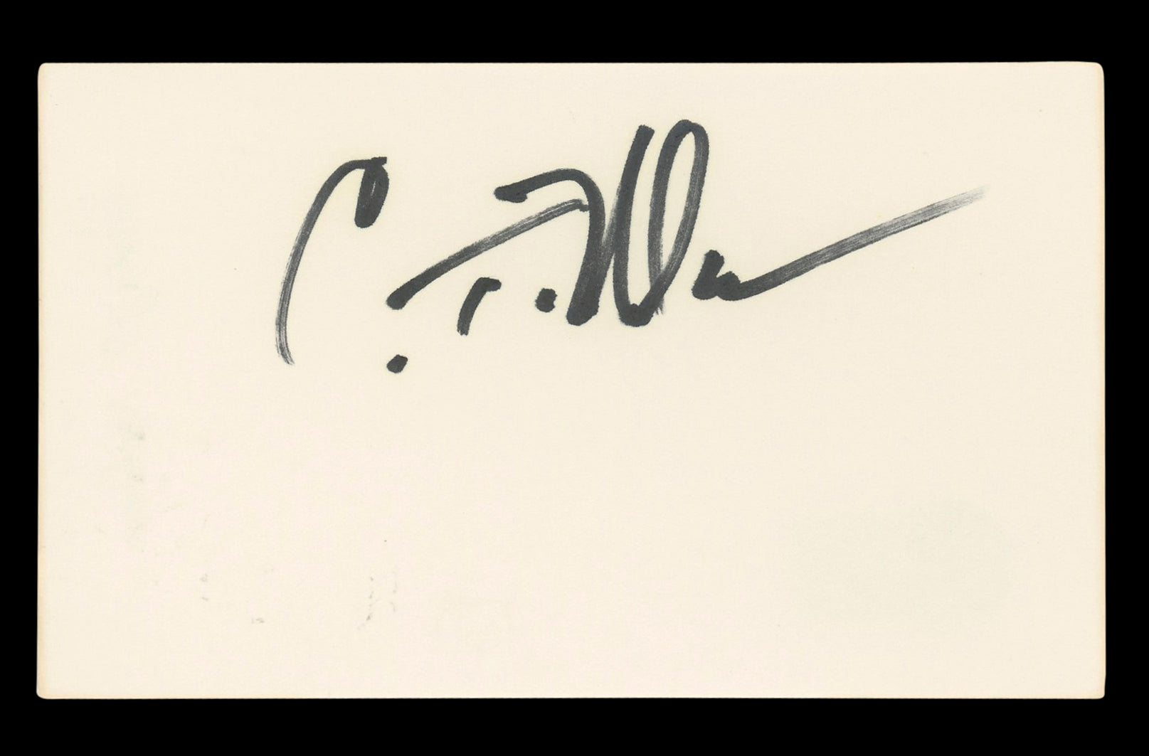 Craig T. Nelson Coach Authentic Signed 3x5 Index Card Autographed BAS #BL96463