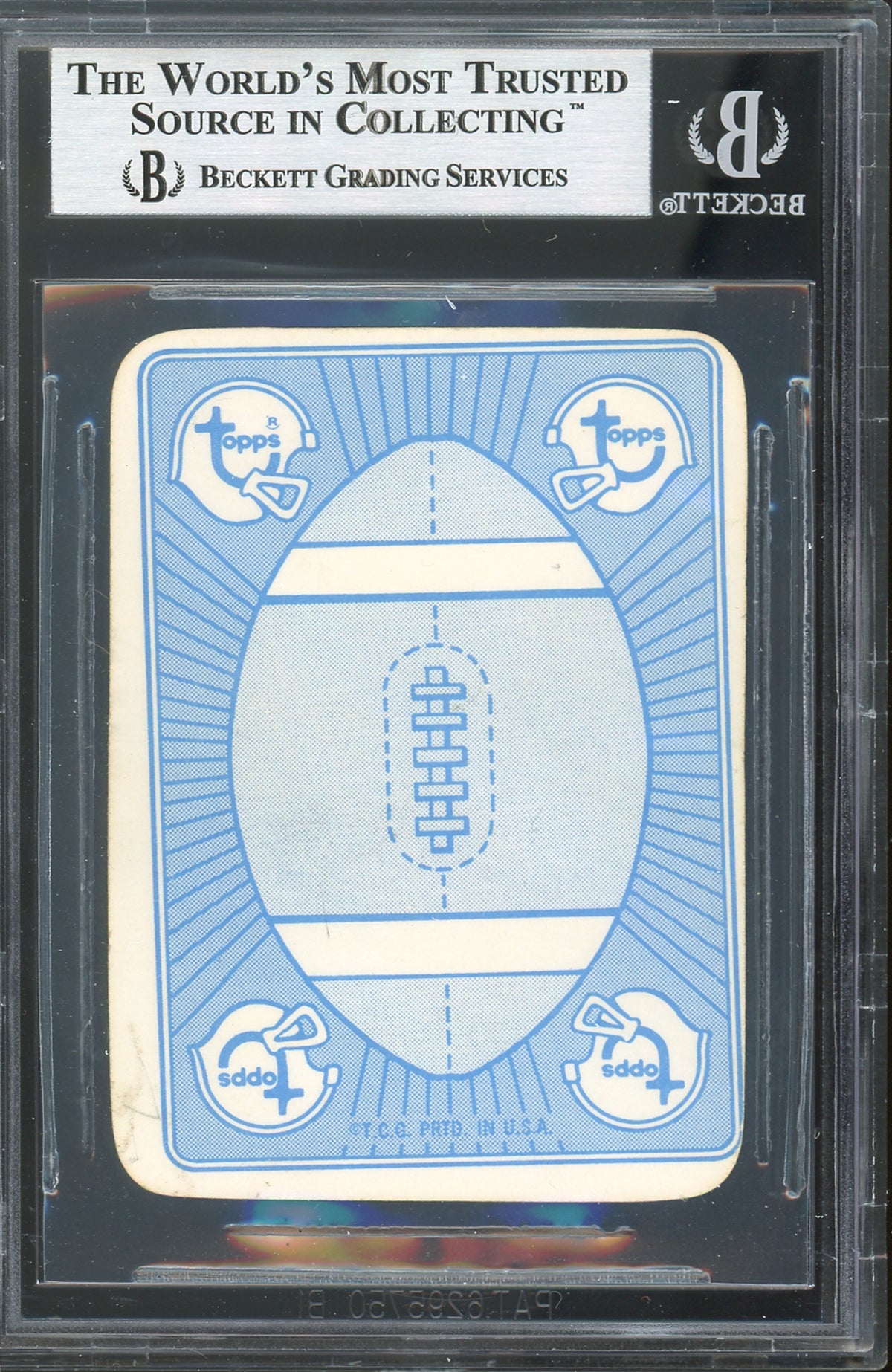Bills Haven Moses Authentic Signed 1971 Topps Game Inserts #8 Card BAS Slabbed