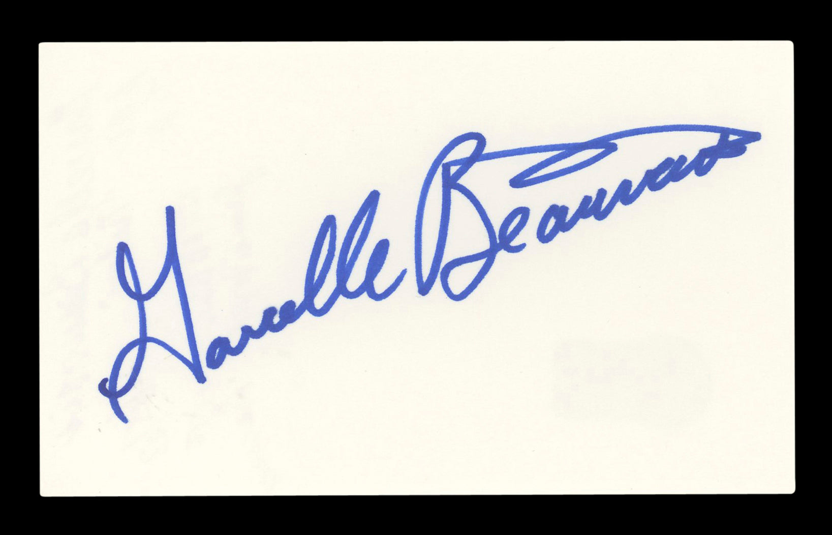 Garcelle Beauvais Spider-Man: Homecoming Signed 3x5 Index Card BAS #AD70202