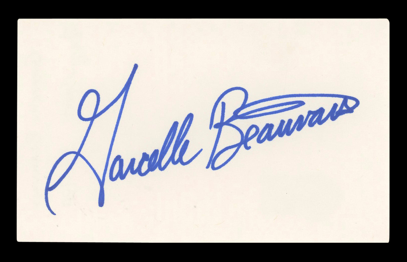 Garcelle Beauvais Spider-Man: Homecoming Signed 3x5 Index Card BAS #AD70203