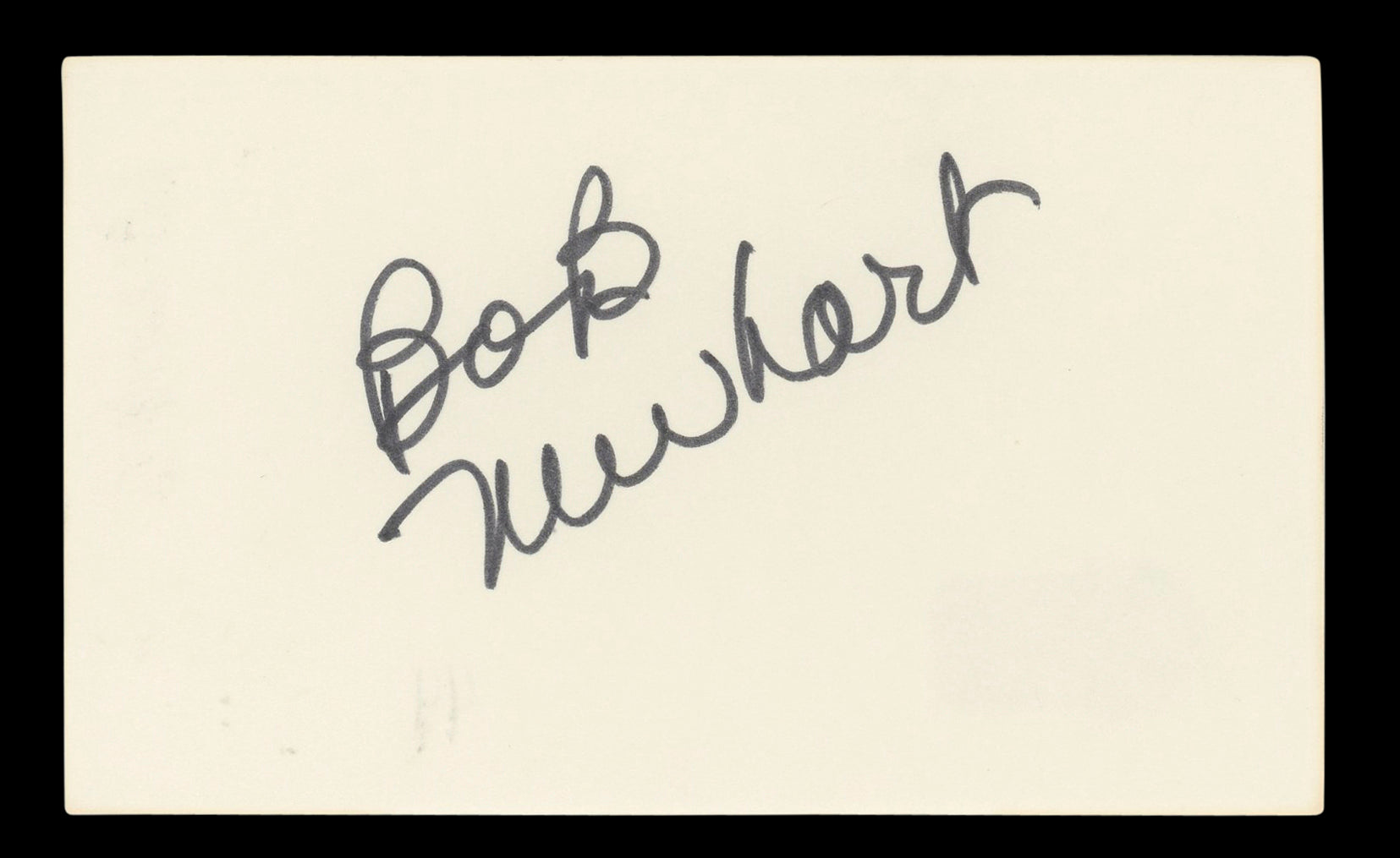 Bob Newhart The Big Bang Theory Authentic Signed 3x5 Index Card BAS #BL96467