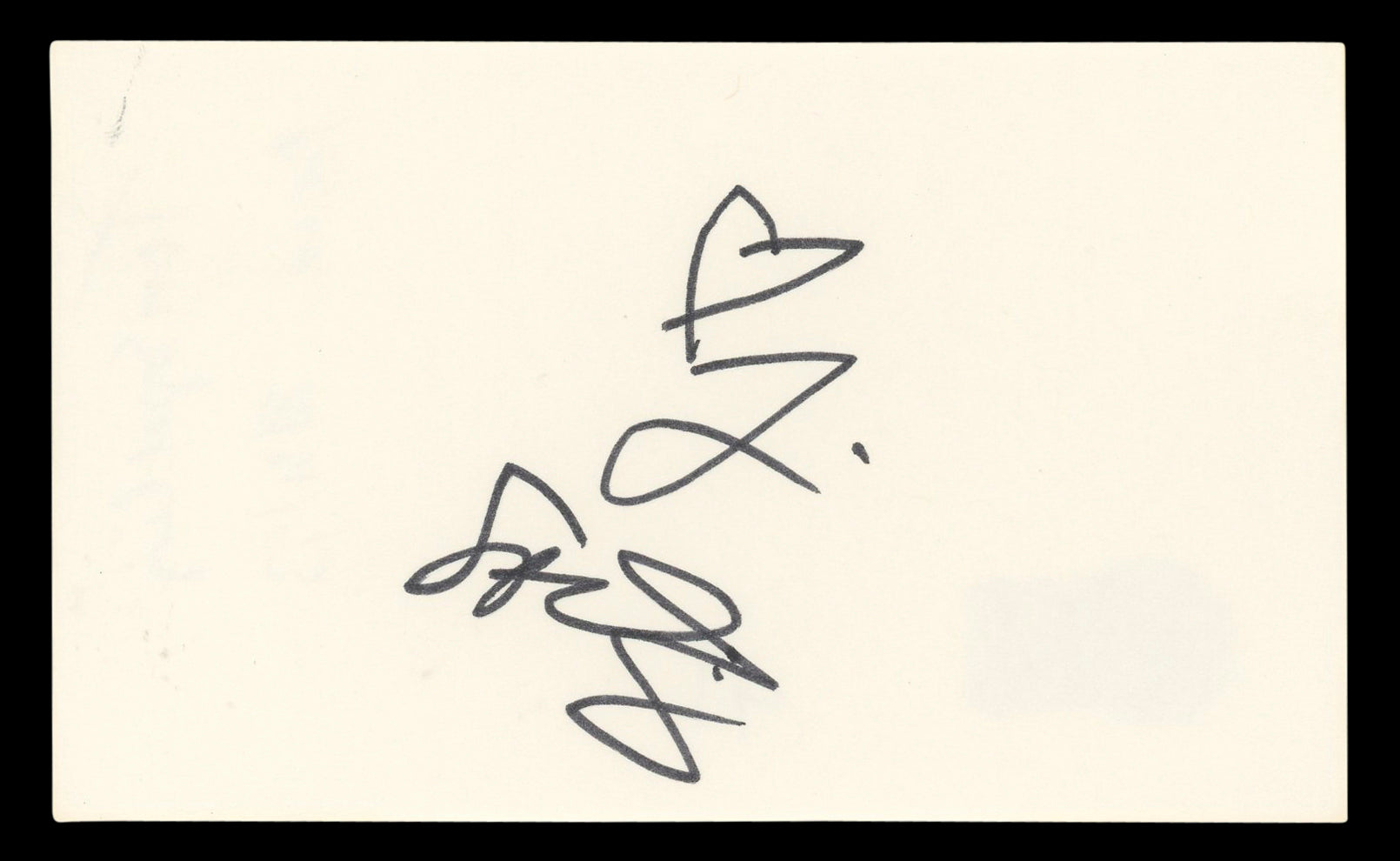 Tori Spelling Beverly Hills, 90210 Authentic Signed 3x5 Index Card BAS #BL98454