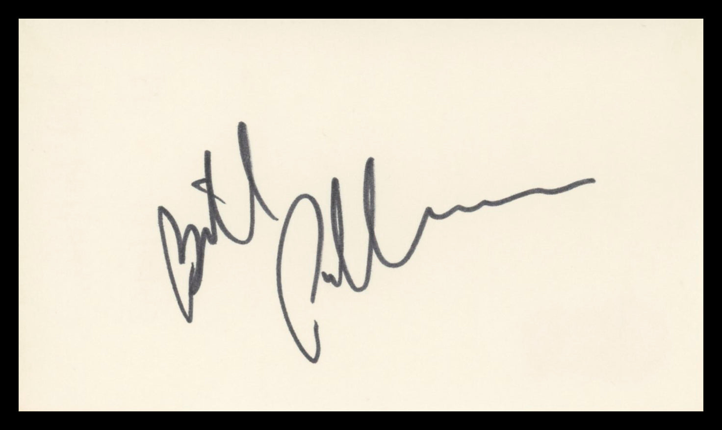 Bill Pullman Independence Day Authentic Signed 3x5 Index Card BAS #BV02107