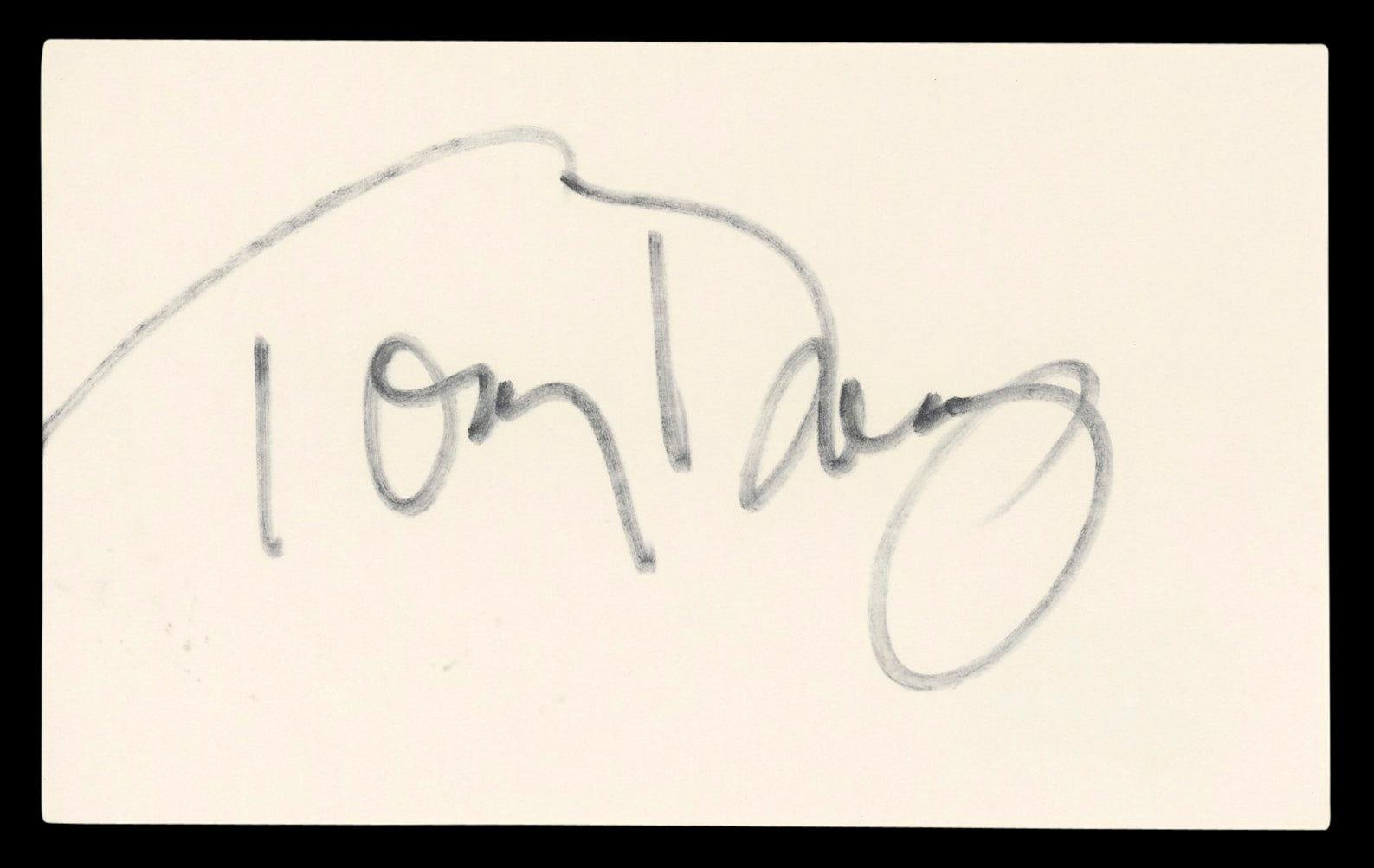 Tony Danza Who's the Boss? Authentic Signed 3x5 Index Card BAS #BL98450