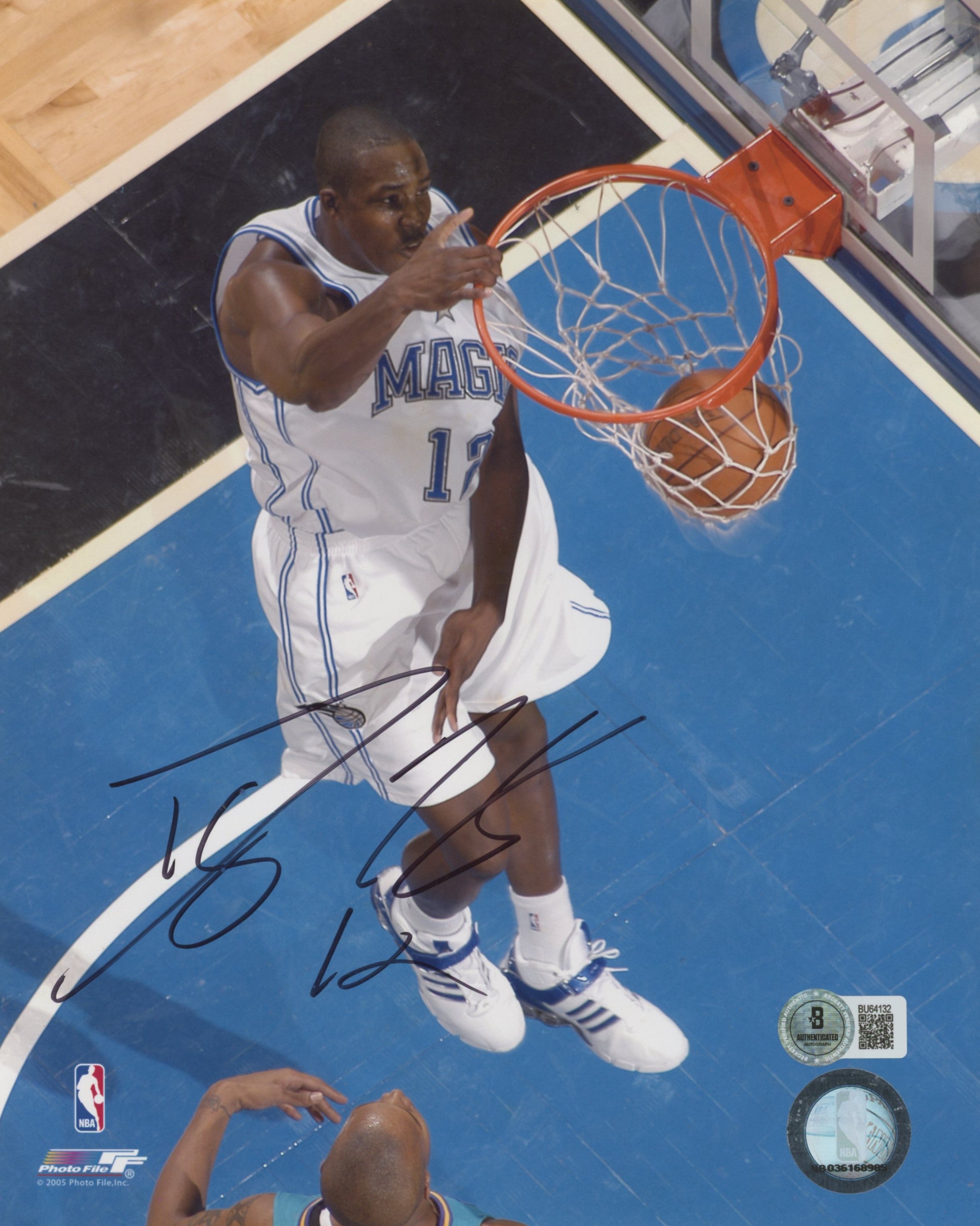 Magic Dwight Howard Authentic Signed 8x10 Vertical Photo BAS #BU64132