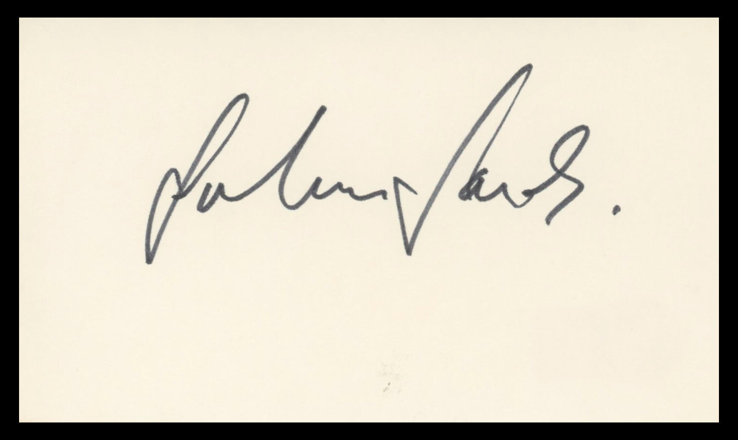 Julian Sands The Killing Fields Authentic Signed 3x5 Index Card BAS #BV02111