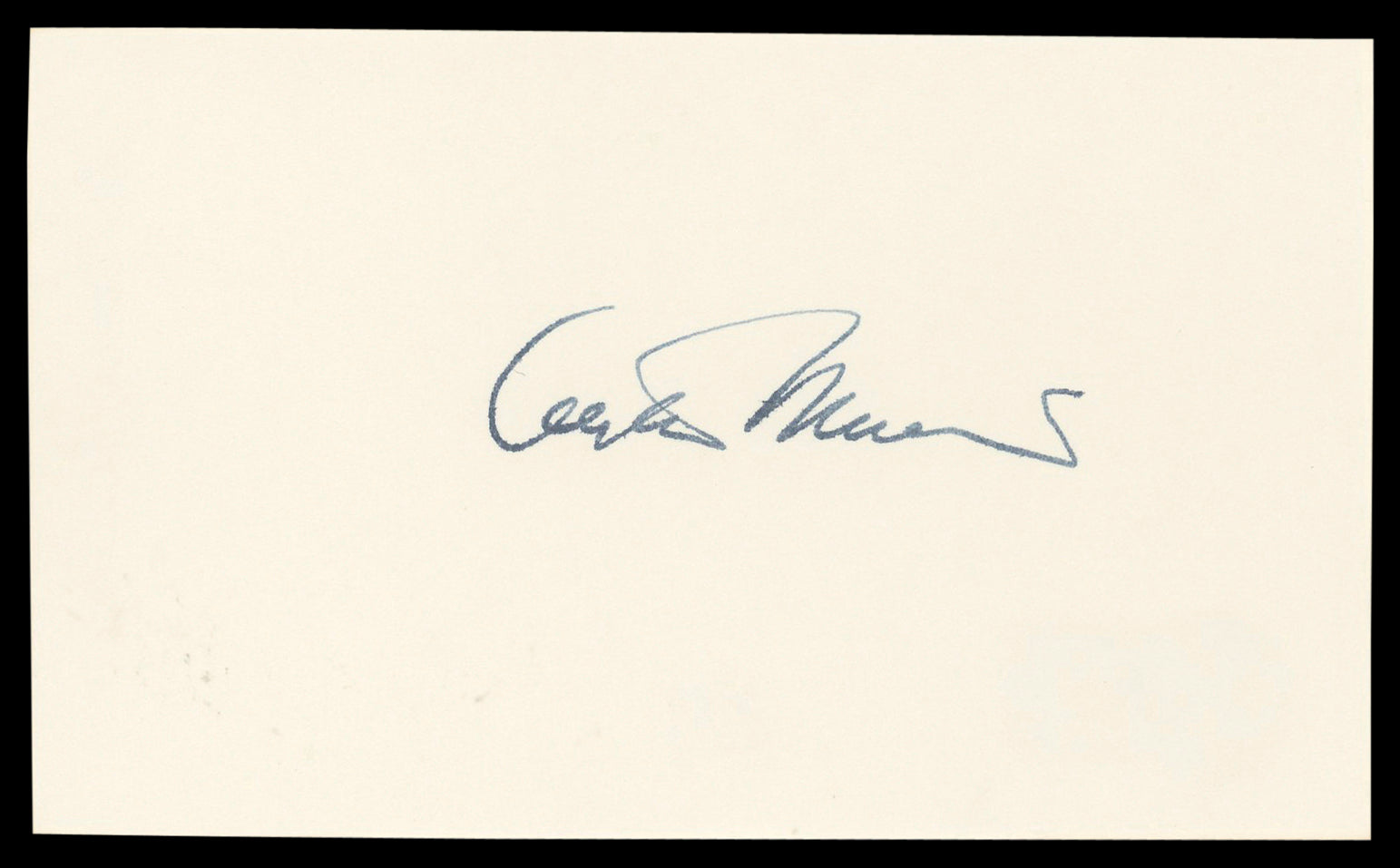 Arthur Miller Authentic Signed 3x5 Index Card Autographed BAS #BL98446