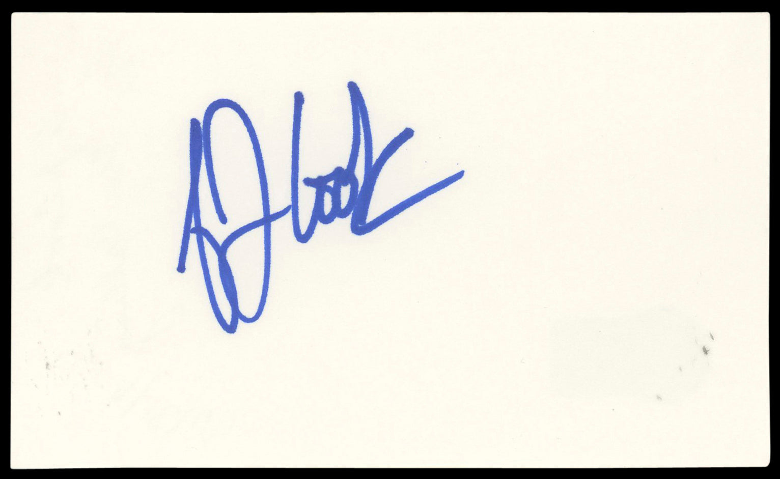A.J. Cook Criminal Minds Authentic Signed 3x5 Index Card BAS #BN89218