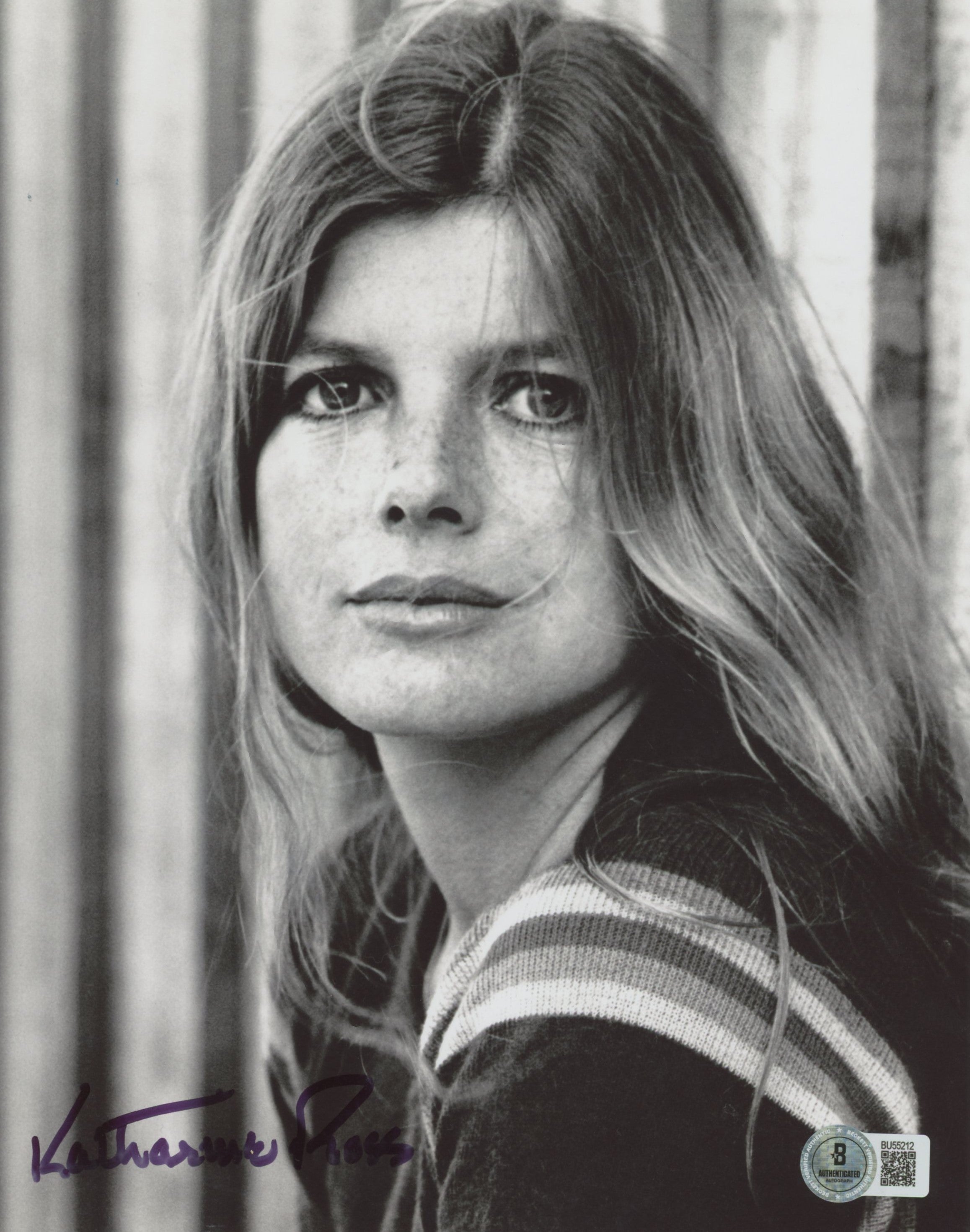 Katharine Ross The Graduate Authentic Signed 8x10 Vertical Photo BAS 2