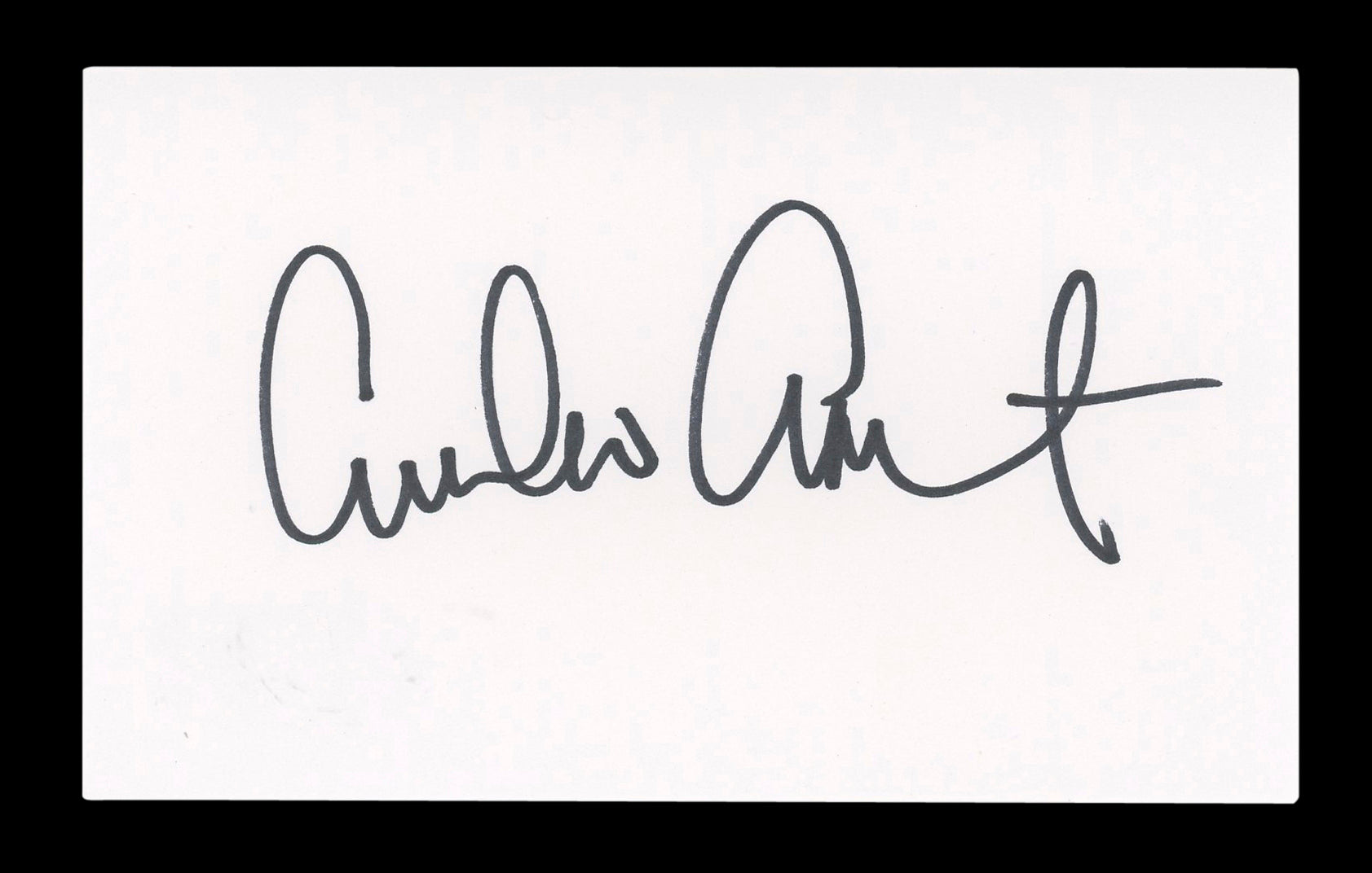 Emilio Estevez The Breakfast Club Signed 3x5 Index Card Autographed BAS #BM57006