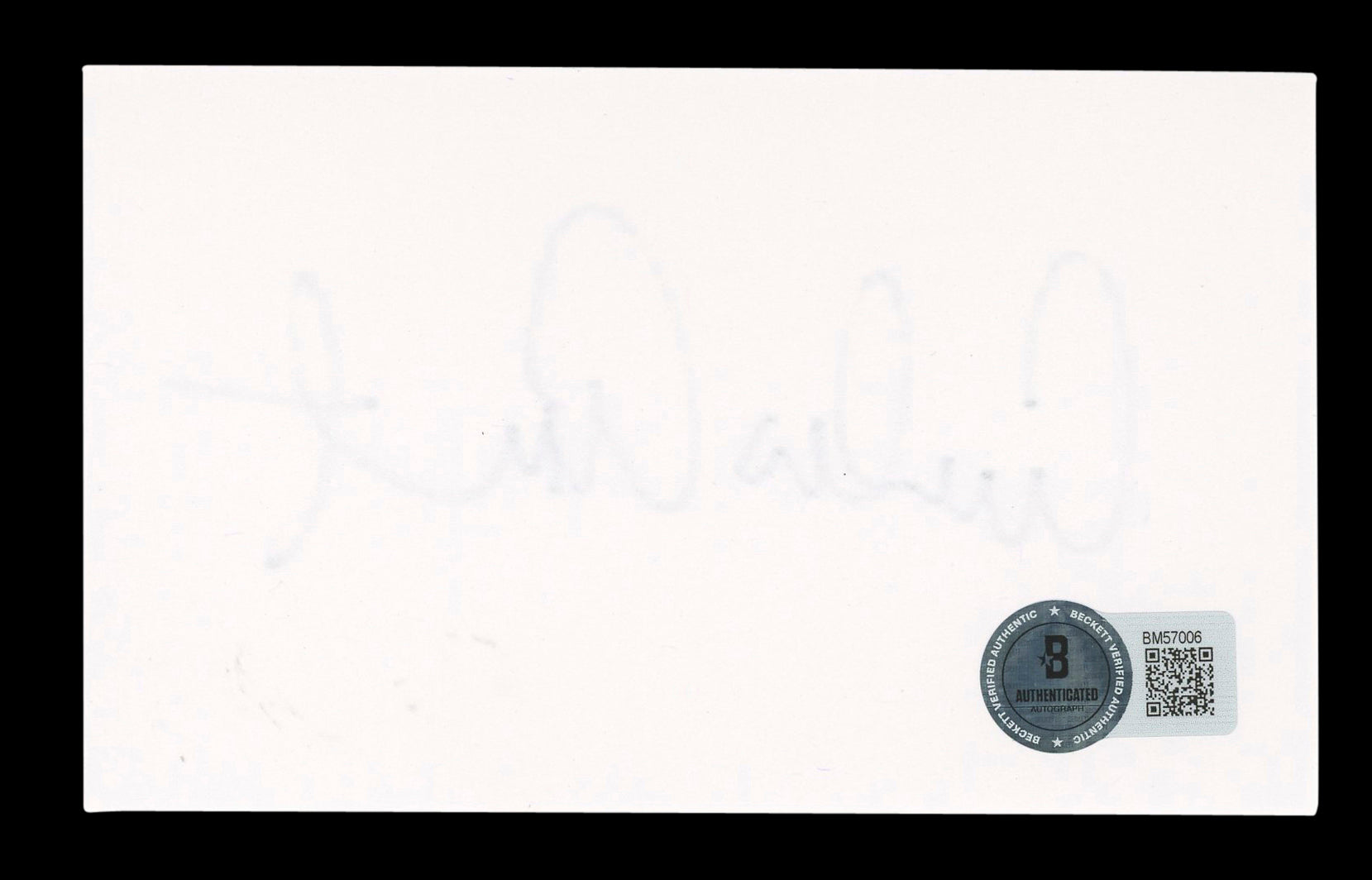 Emilio Estevez The Breakfast Club Signed 3x5 Index Card Autographed BAS #BM57006