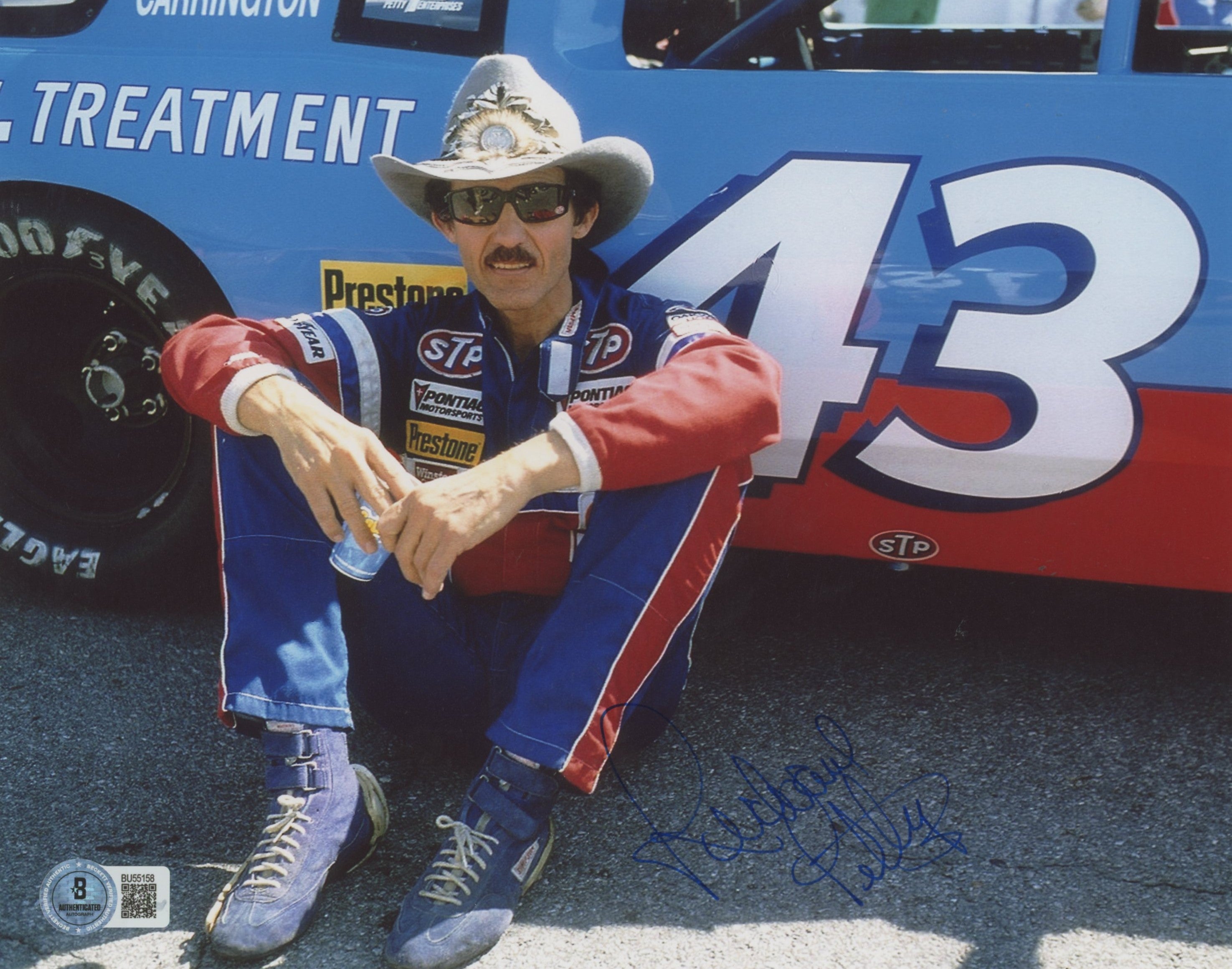 Richard Petty NASCAR Authentic Signed 8x10 Horizontal Photo BAS 8