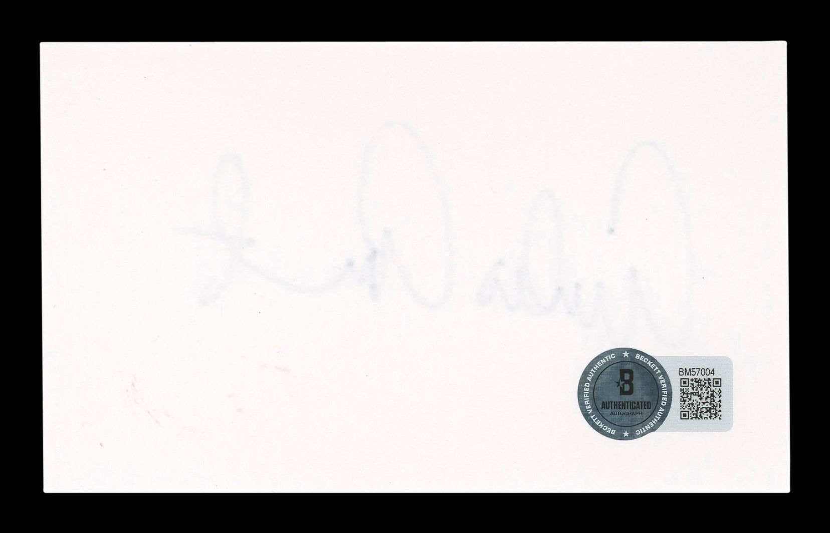 Emilio Estevez The Breakfast Club Signed 3x5 Index Card Autographed BAS #BM57004