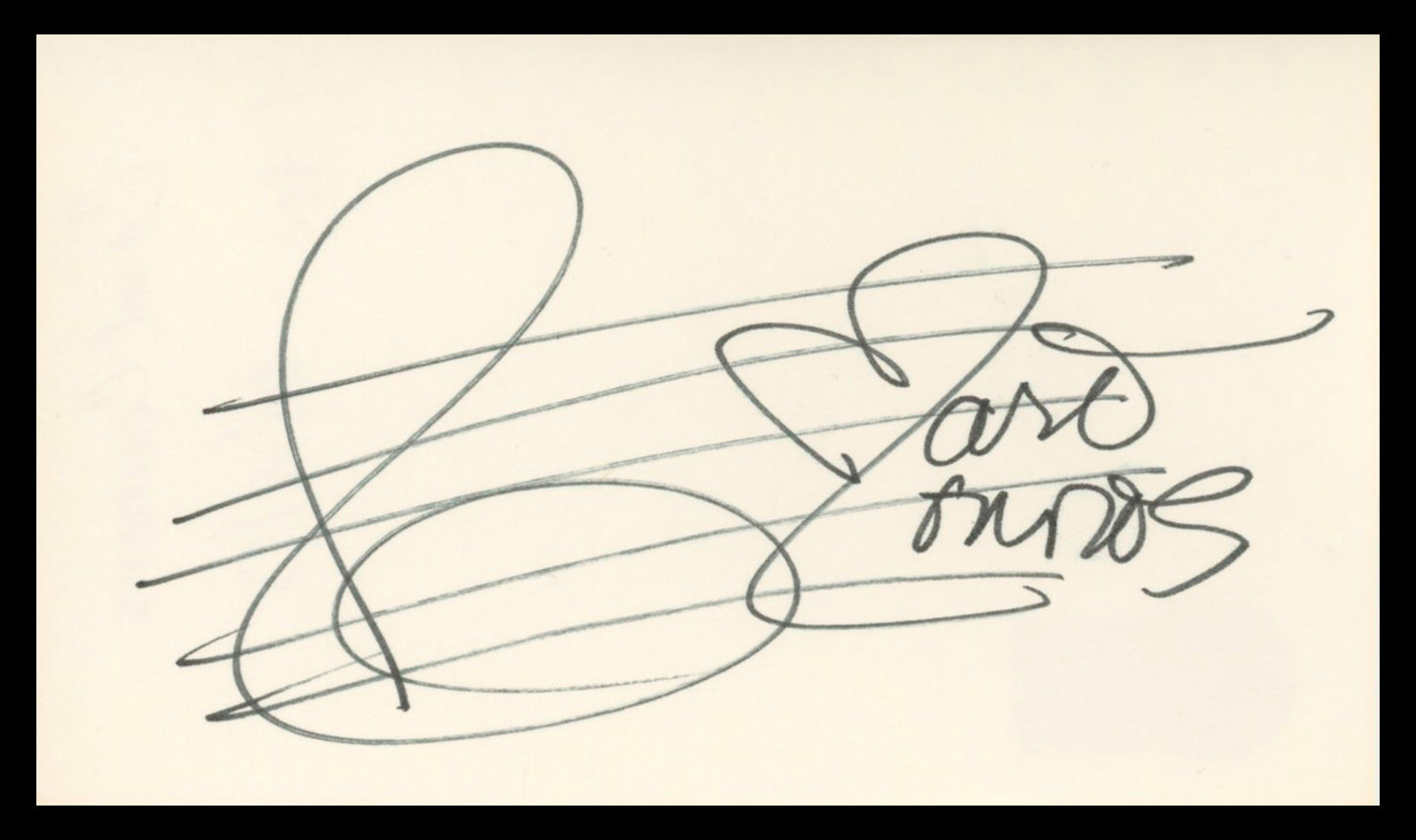 Carol Connors The Teddy Bears Authentic Signed 3x5 Index Card BAS #BV02123