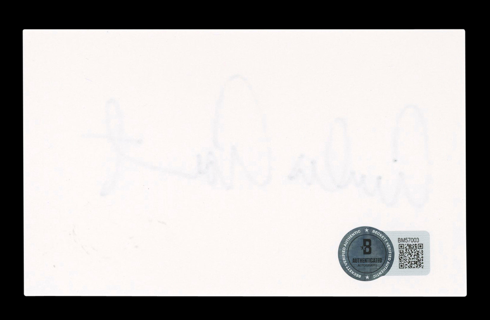 Emilio Estevez The Breakfast Club Signed 3x5 Index Card Autographed BAS #BM57003