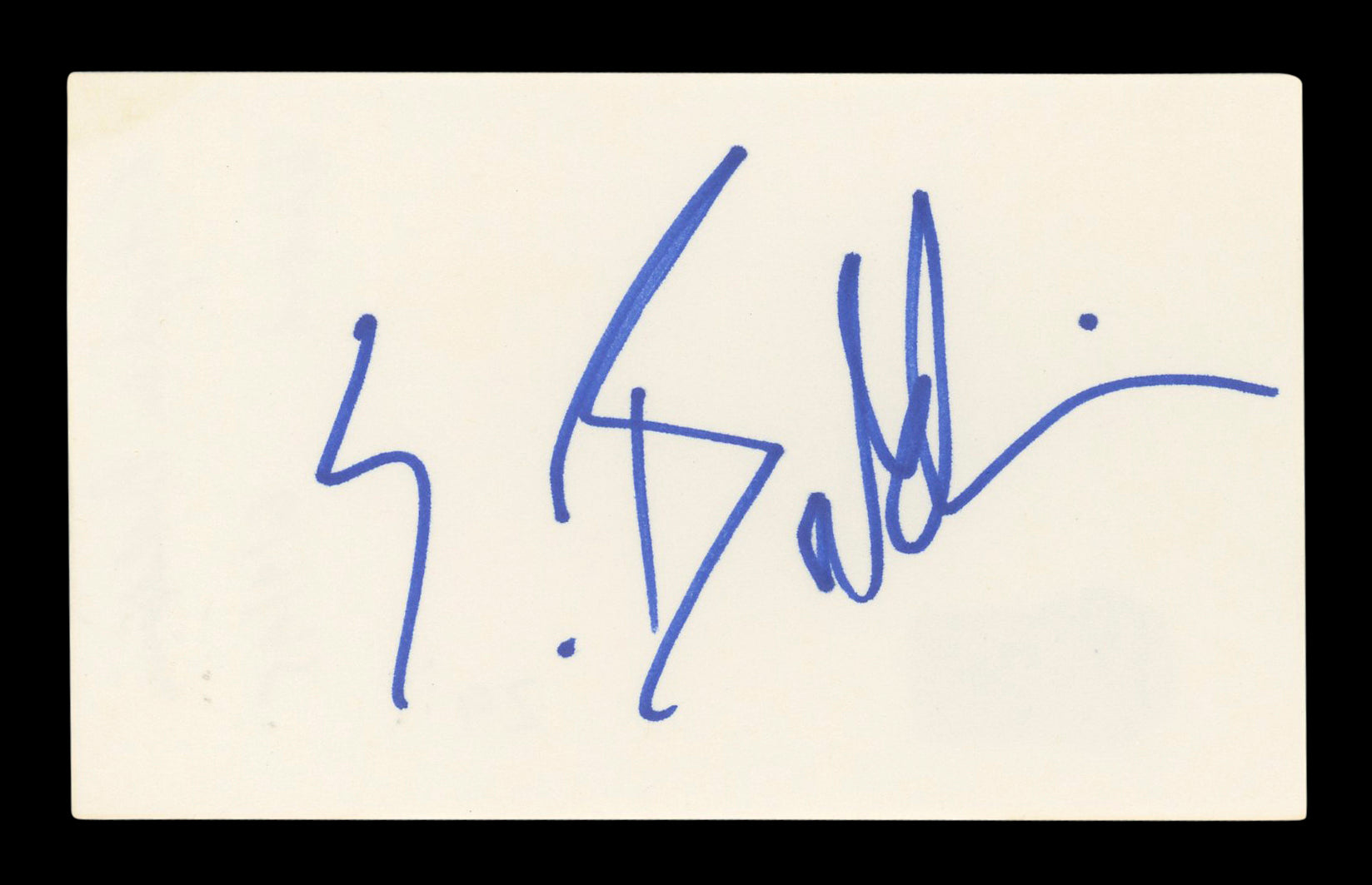 Stephen Baldwin The Usual Suspects Authentic Signed 3x5 Index Card BAS #BL96485