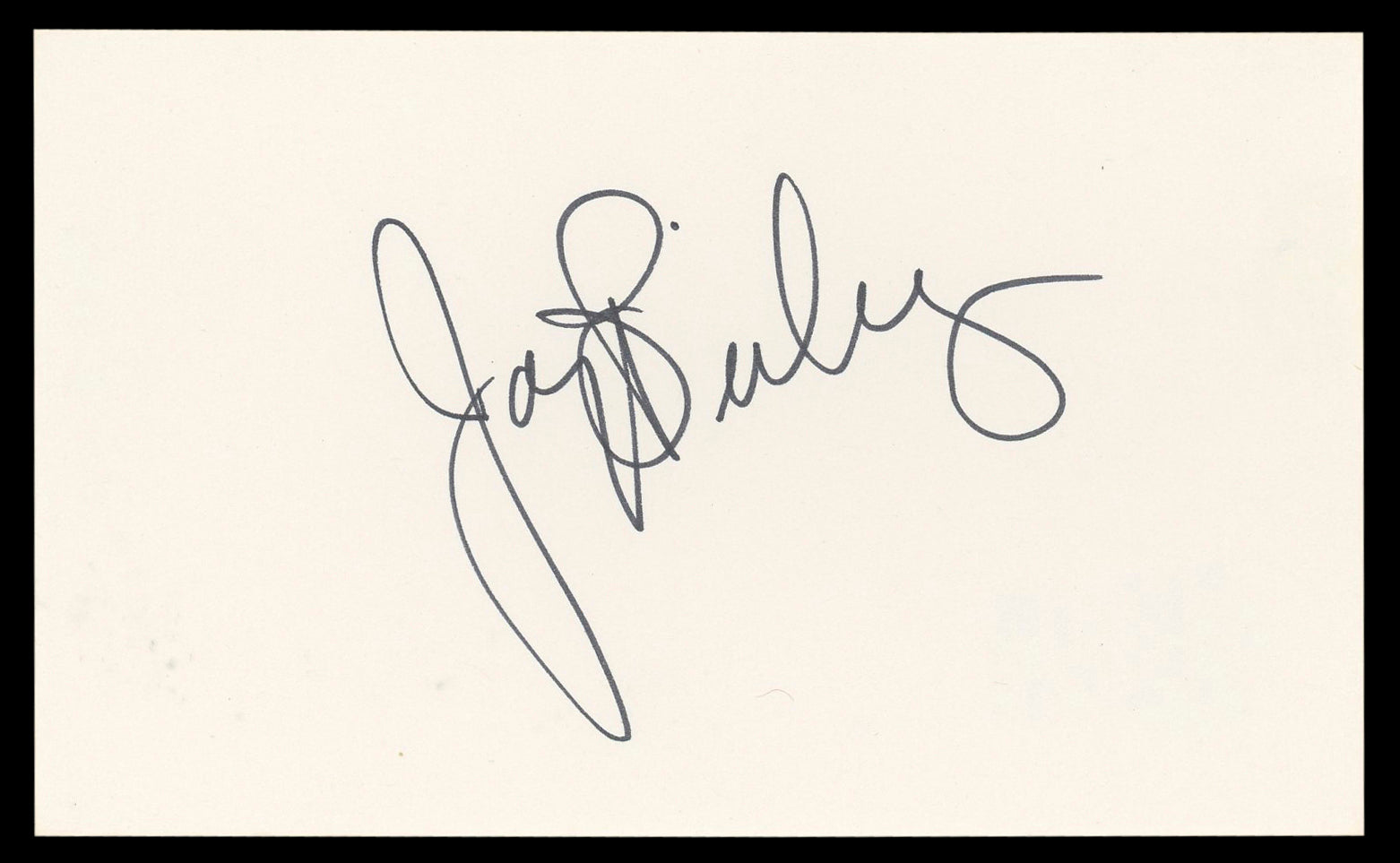 Joey Bishop Ocean's 11 Authentic Signed 3x5 Index Card Autographed BAS #BL98635