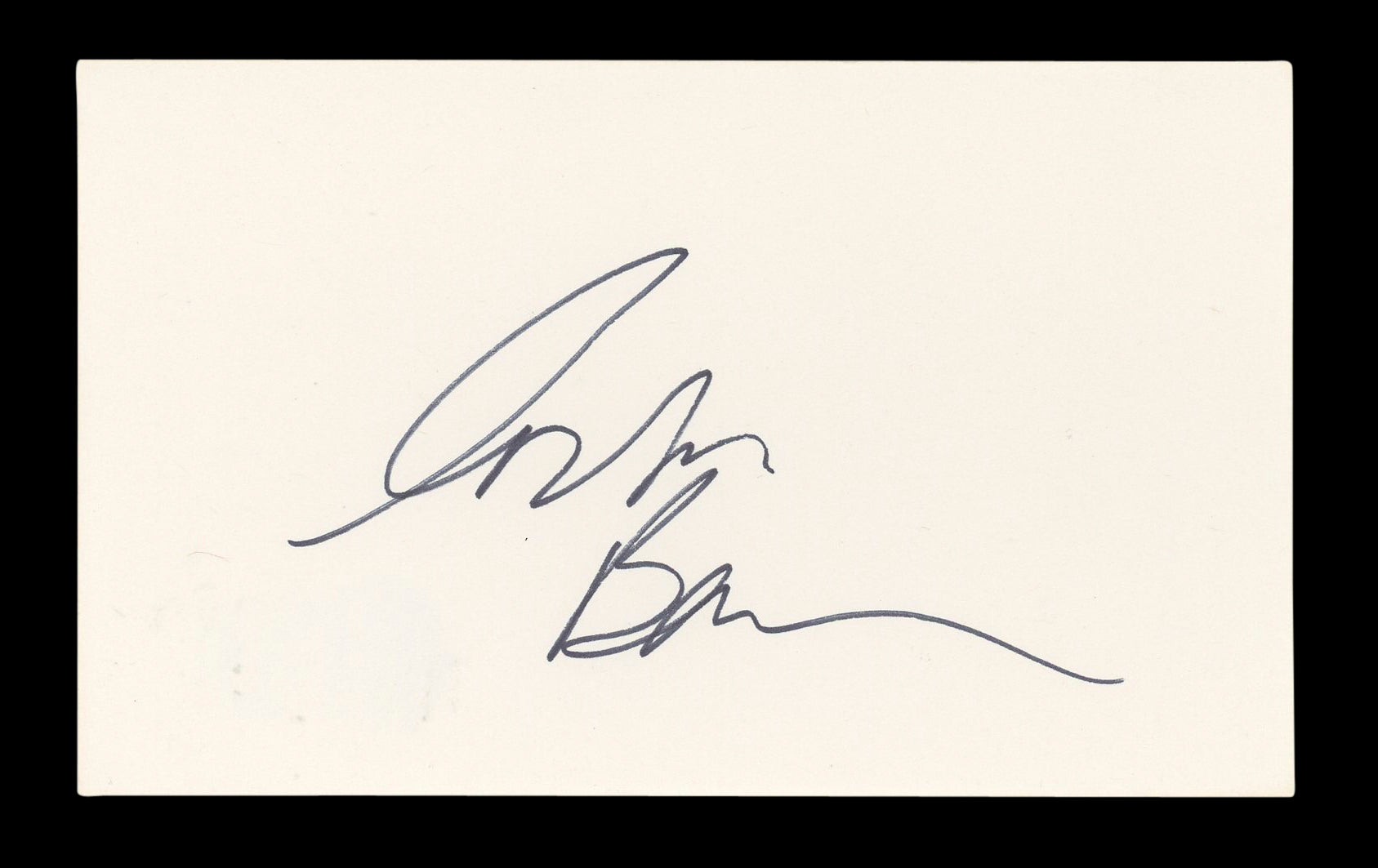 Corbin Bernsen L.A. Law Authentic Signed 3x5 Index Card Autographed BAS #BL96487