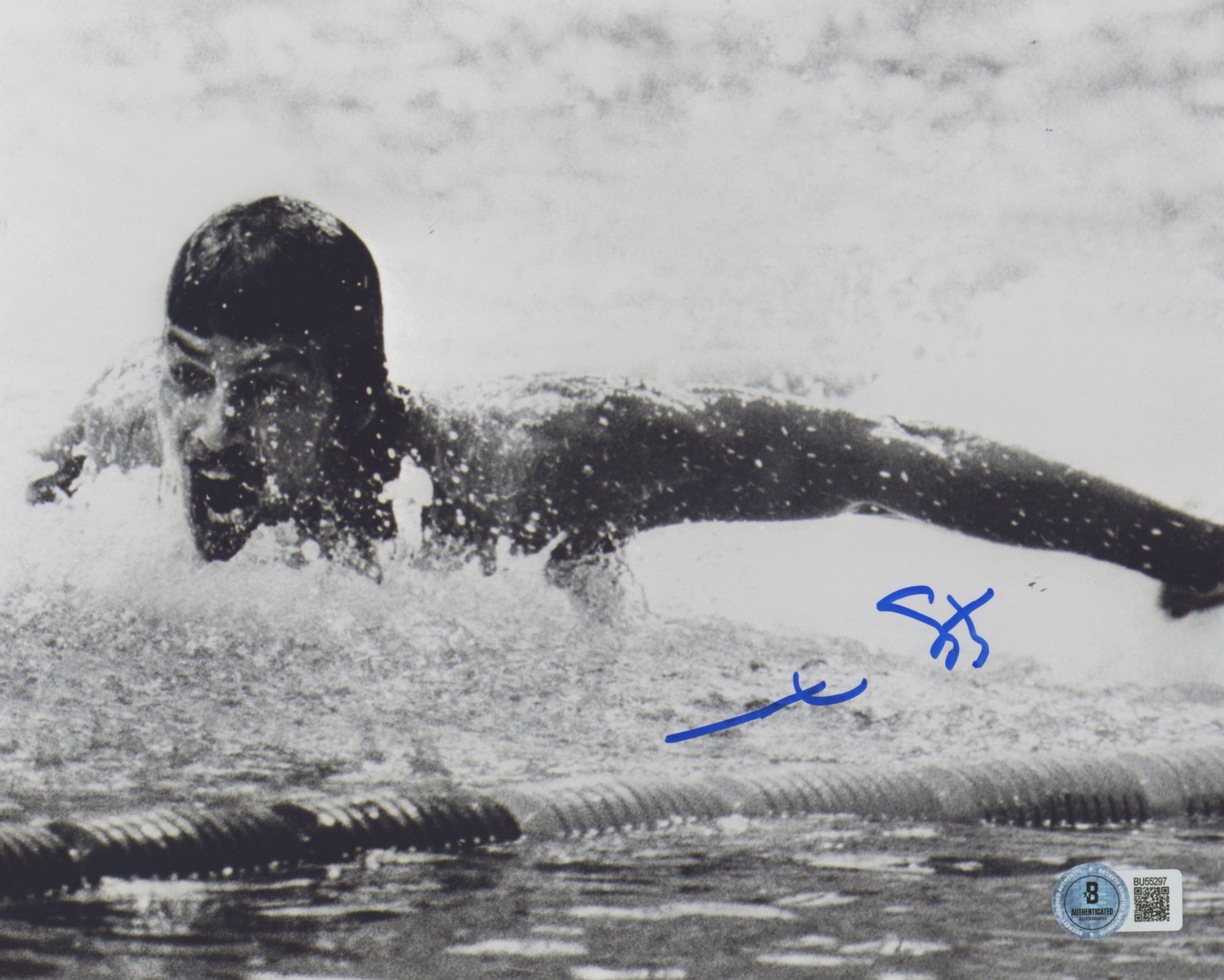 Mark Spitz Summer Olympics Authentic Signed 8x10 Horizontal Photo BAS 2