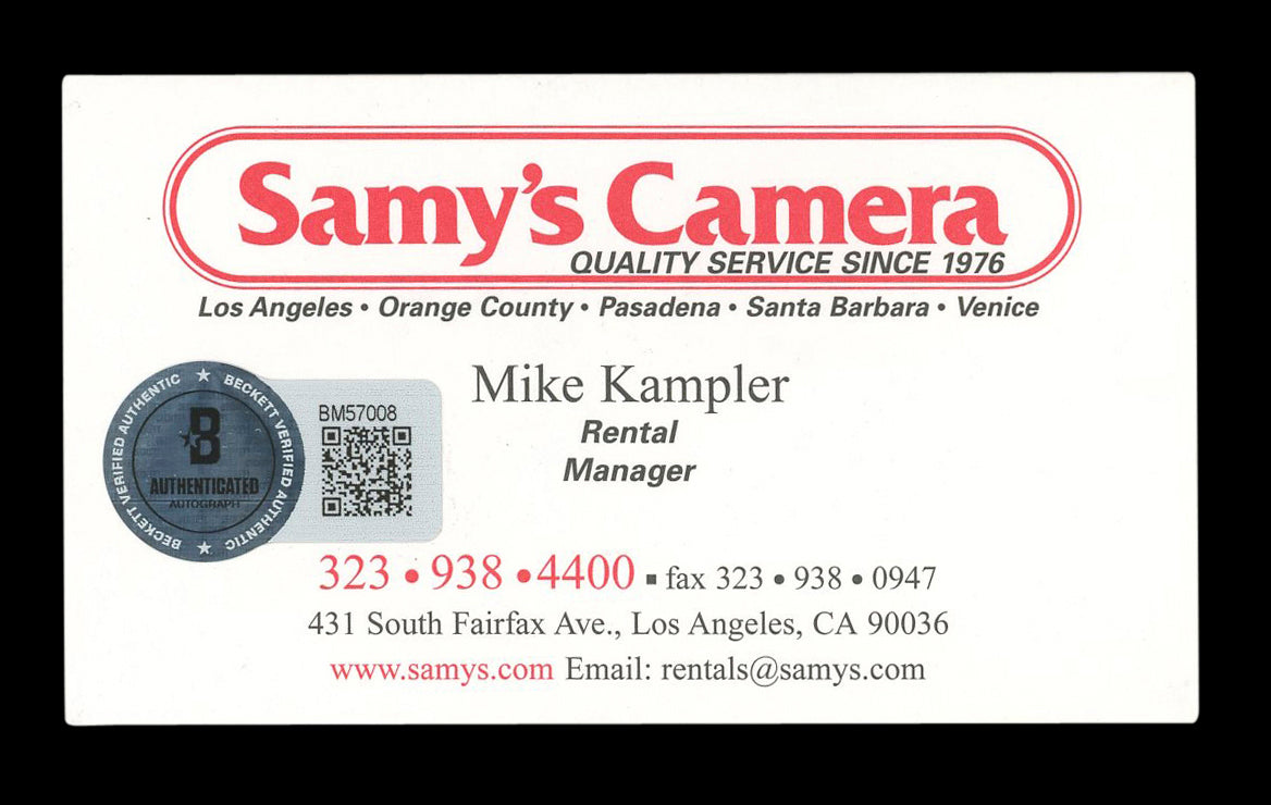 Brent Spiner Star Trek Picard Signed Business Card Autographed BAS #BM57008