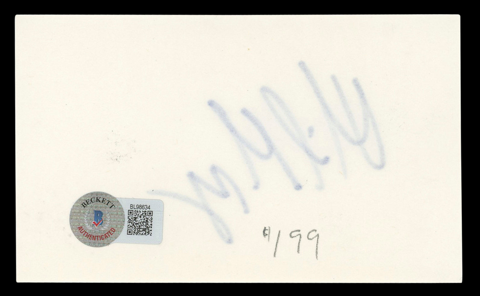 Mike Myers Austin Powers Authentic Signed 3x5 Index Card BAS #BL98634