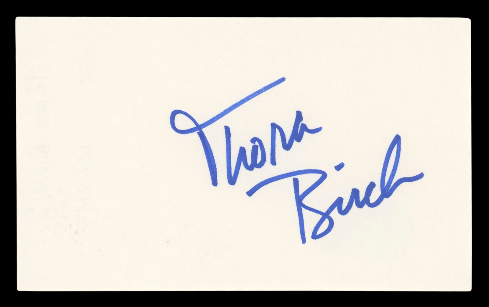 Thora Birch Ghost World Authentic Signed 3x5 Index Card Autographed BAS #BL98633