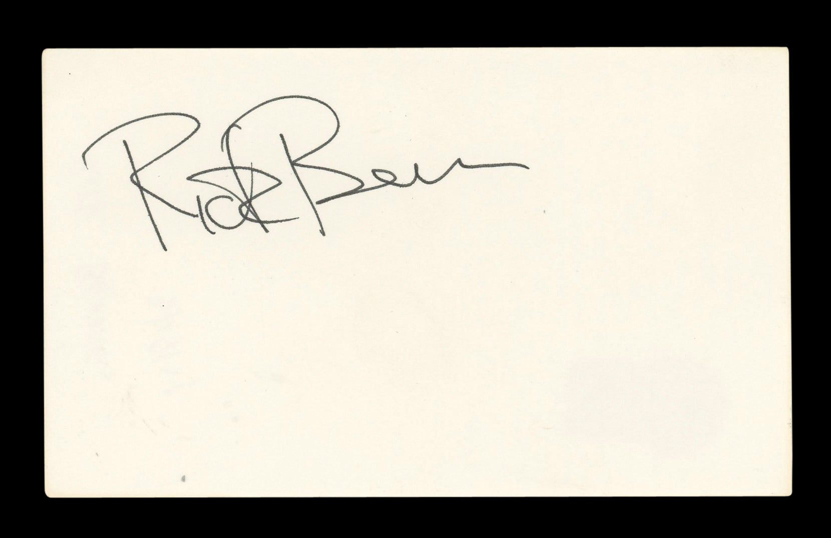 Rick Berman Star Trek Enterprise Signed 3x5 Index Card Autographed BAS #AD70319