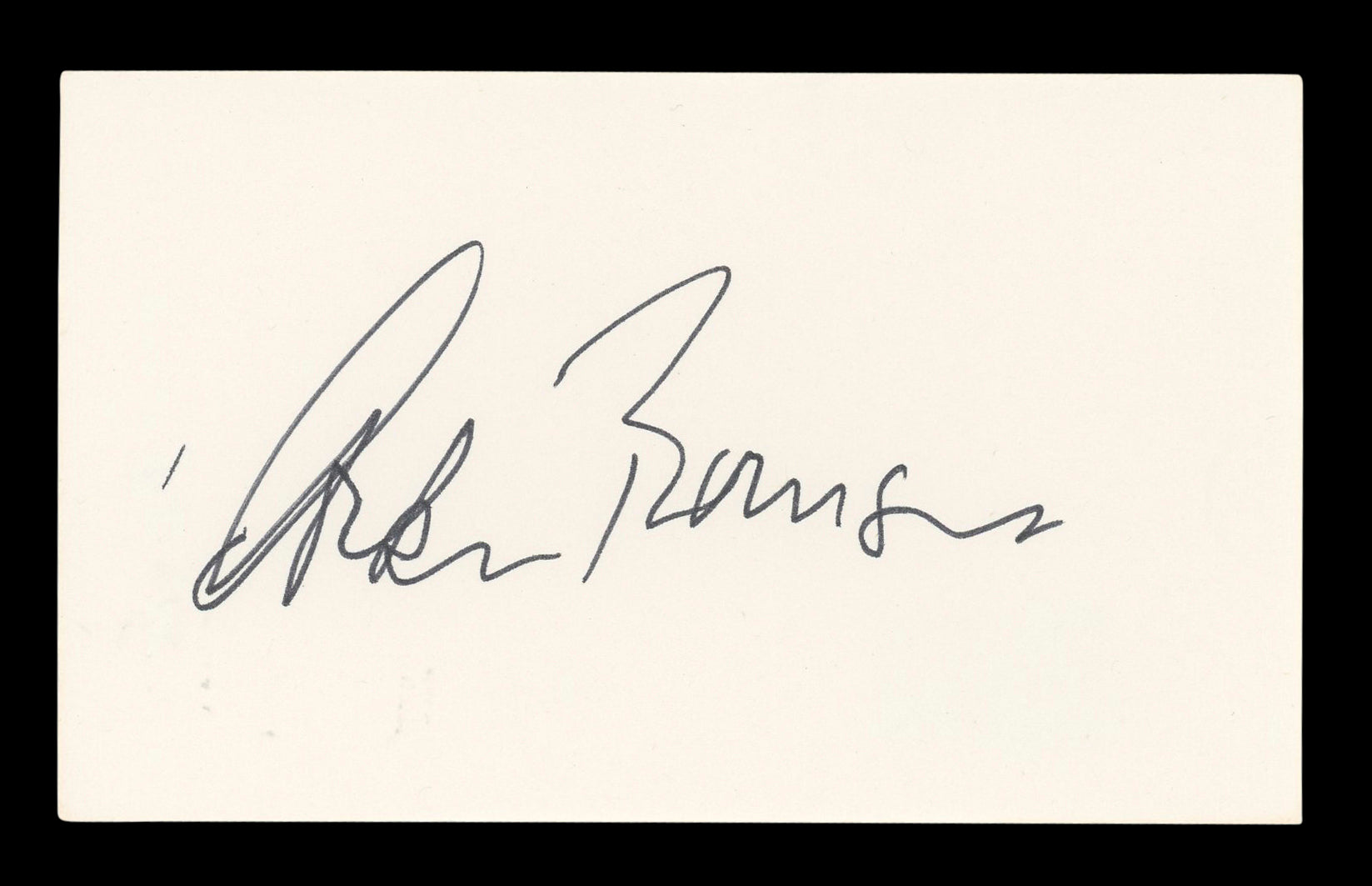 Corbin Bernsen Major League Authentic Signed 3x5 Index Card BAS #BL96493