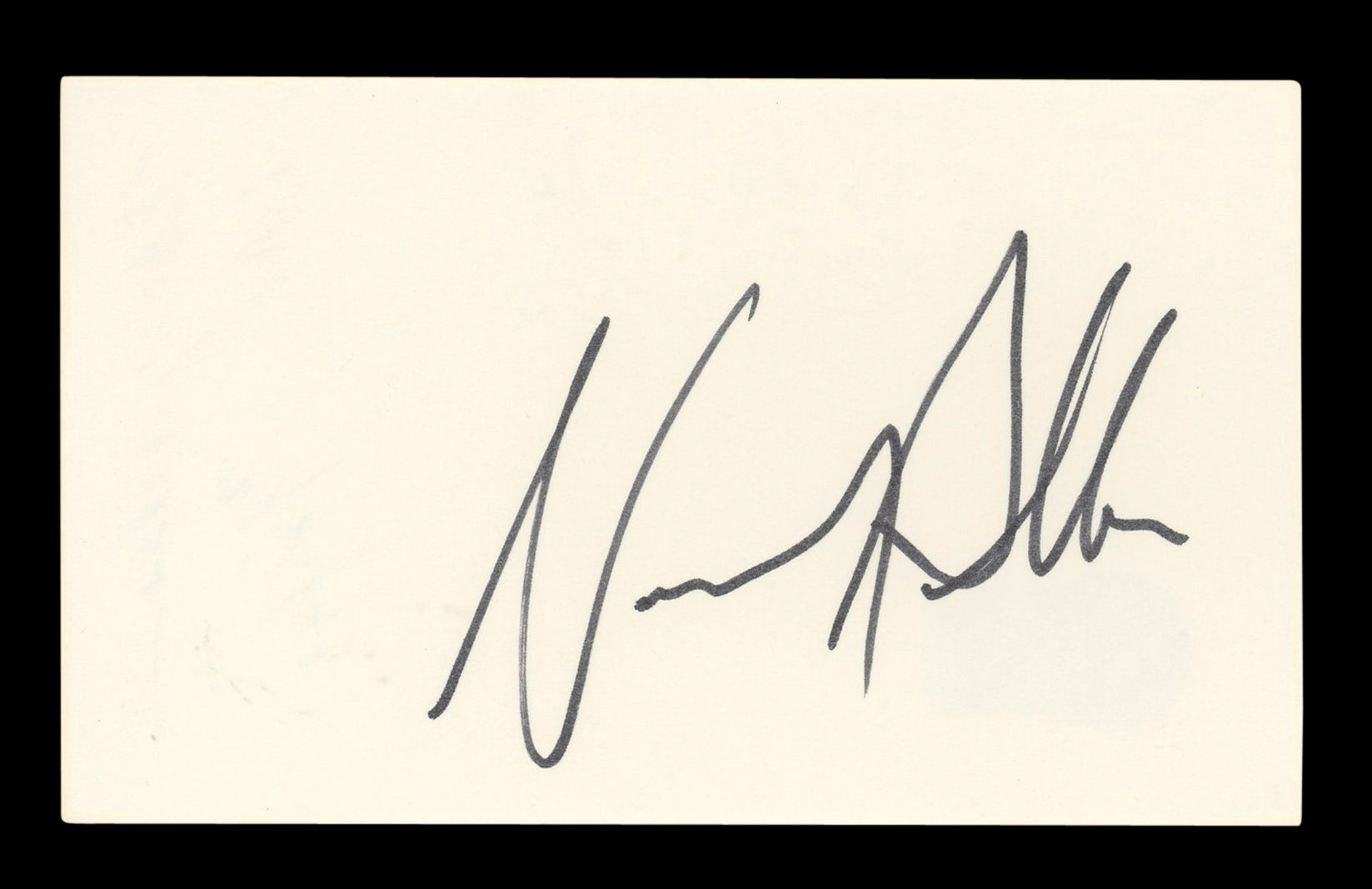Nancy Allen RoboCop Authentic Signed 3x5 Index Card Autographed BAS #AD70316
