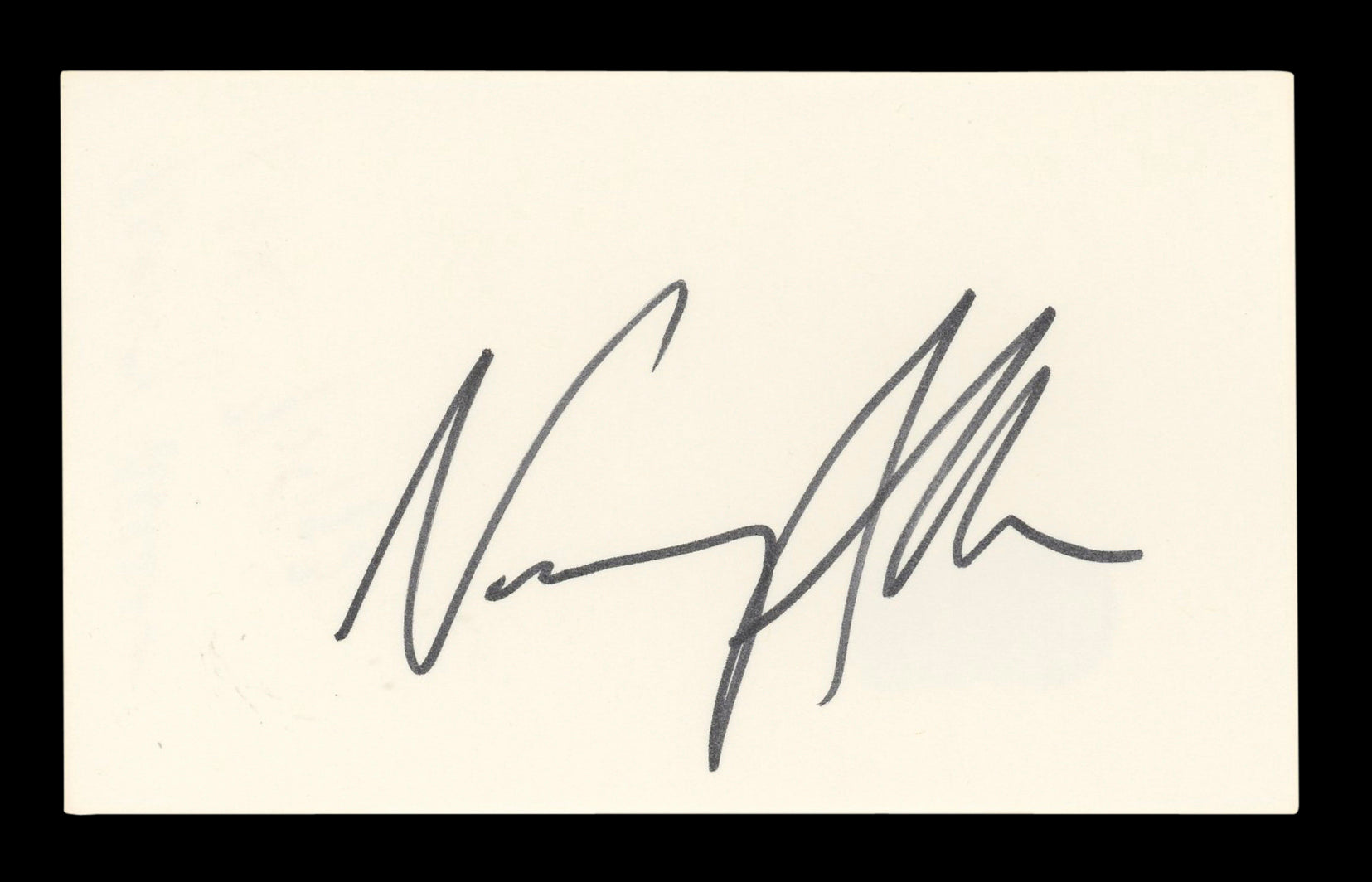 Nancy Allen RoboCop Authentic Signed 3x5 Index Card Autographed BAS #AD70315