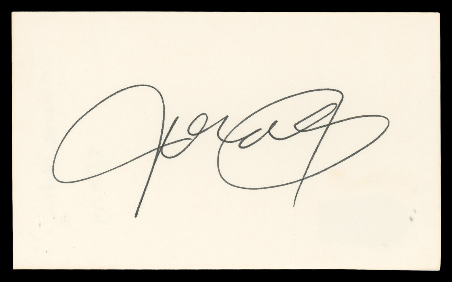 Jermaine Jackson Jackson 5 Authentic Signed 3x5 Index Card BAS #BN06443