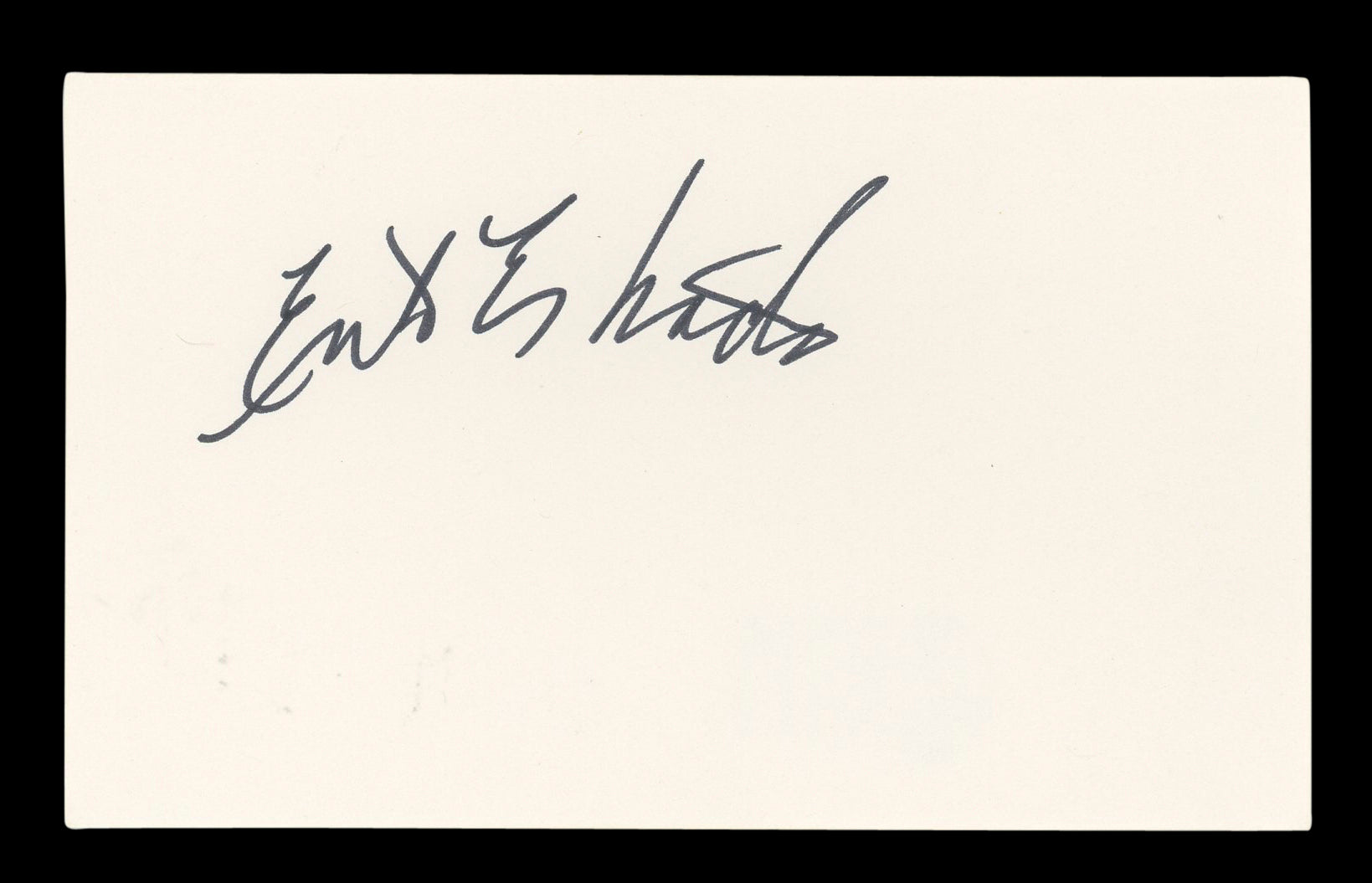 Erik Estrada CHiPS Authentic Signed 3x5 Index Card Autographed BAS #BL96698