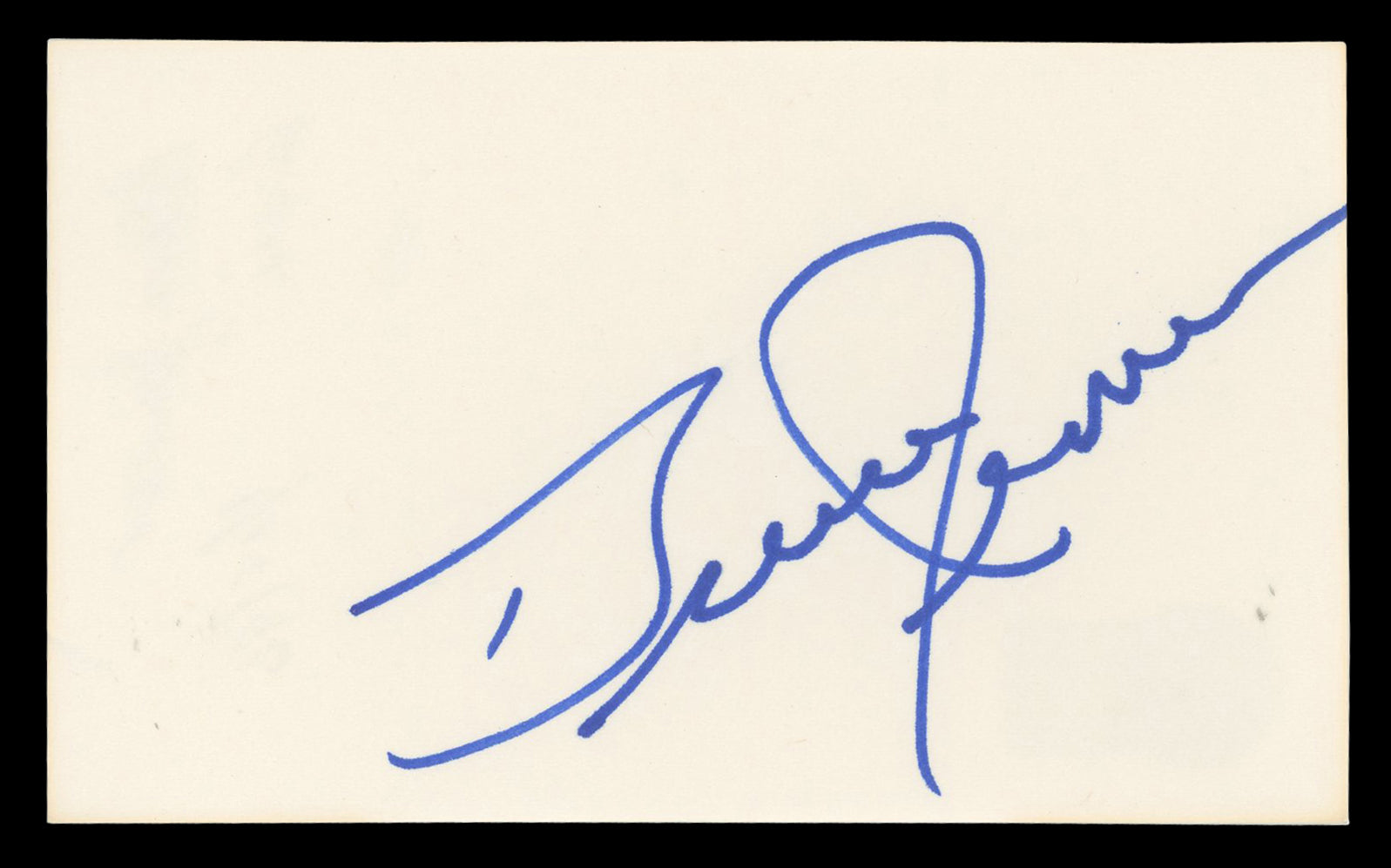 Bruce Jenner Olympics Authentic Signed 3x5 Index Card Autographed BAS #BN06445