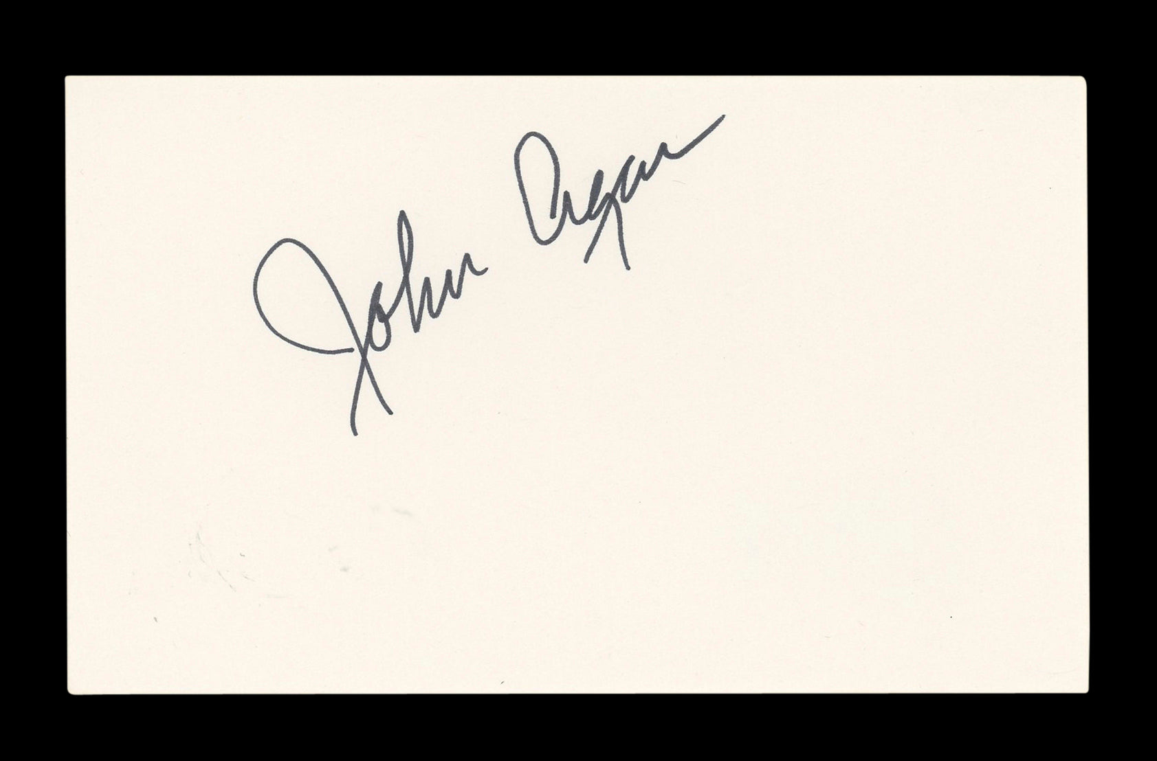John Agar King Kong Authentic Signed 3x5 Index Card Autographed BAS #AD70309