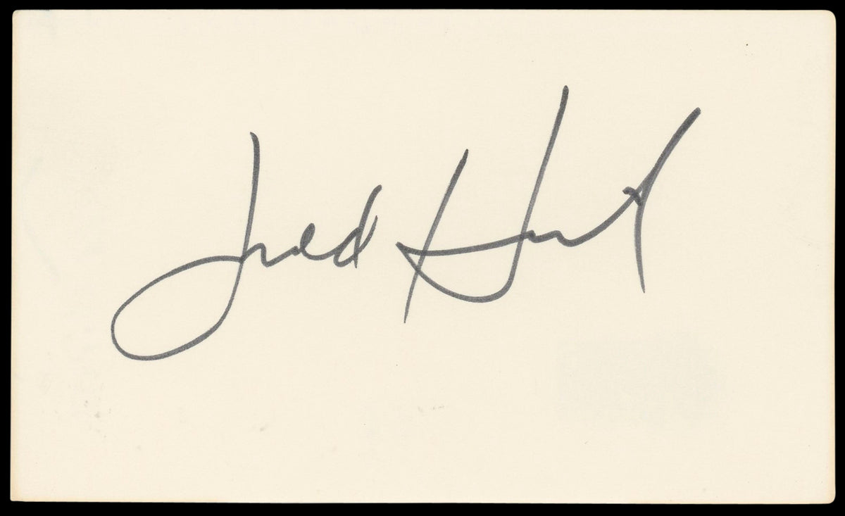 Judd Hirsch Independence Day Authentic Signed 3x5 Index Card BAS #BL98620