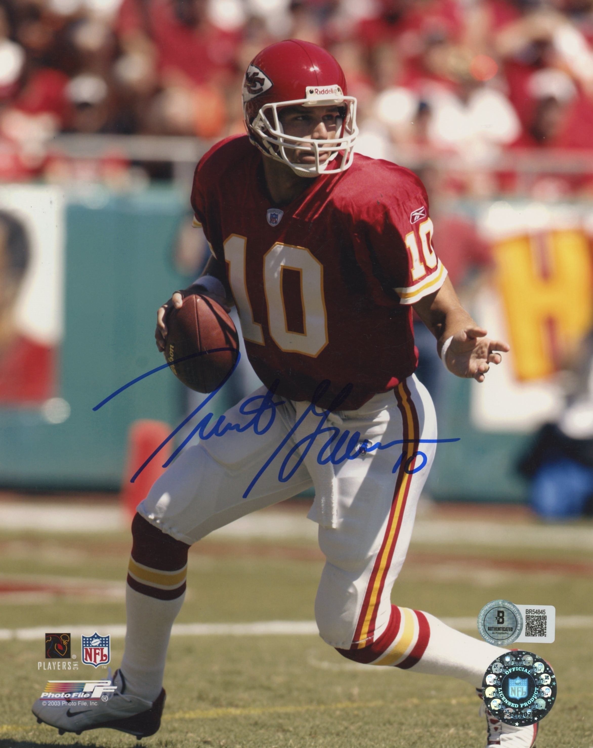 Chiefs Trent Green Authentic Signed 8x10 Photo Autographed BAS #BR54845