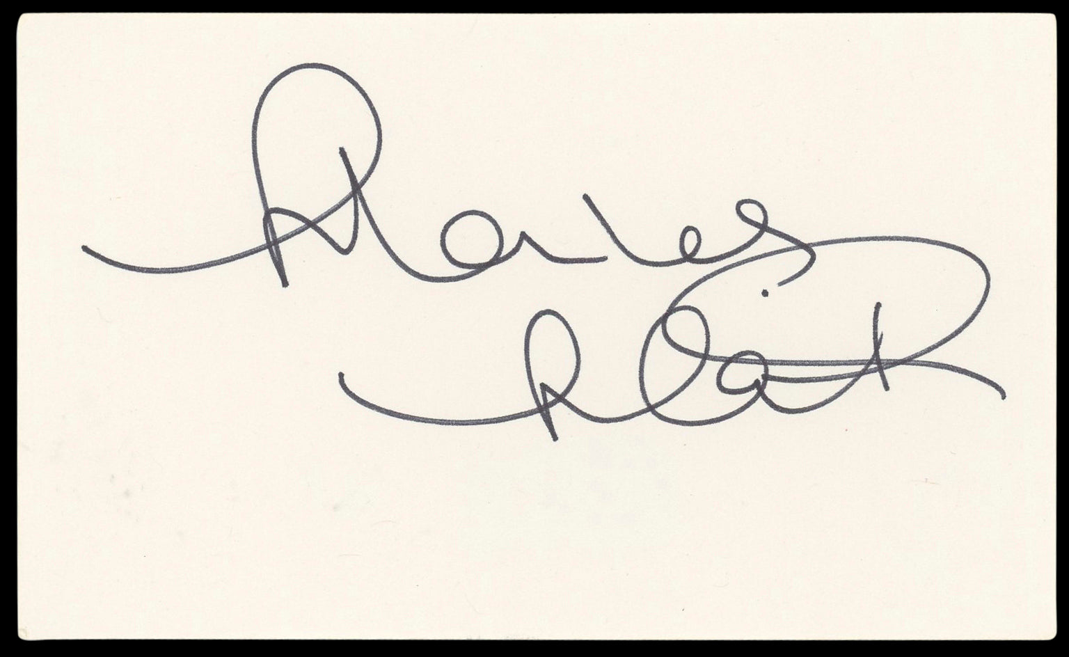 Marlee Matlin Children of a Lesser God Signed 3x5 Index Card BAS #BL98619