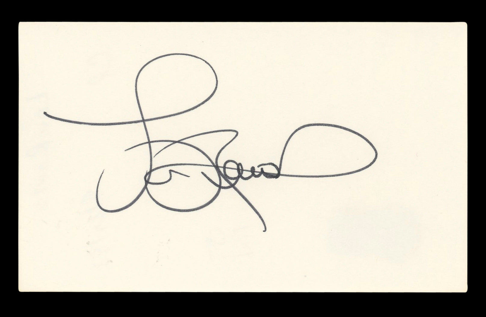Lou Rawls Musician Authentic Signed 3x5 Index Card Autographed BAS #BL96714