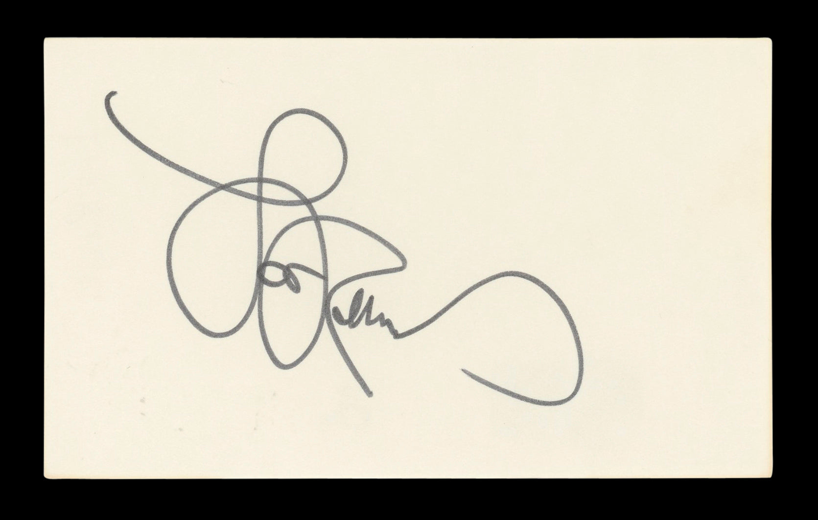 Lou Rawls Musician Authentic Signed 3x5 Index Card Autographed BAS #BL96715