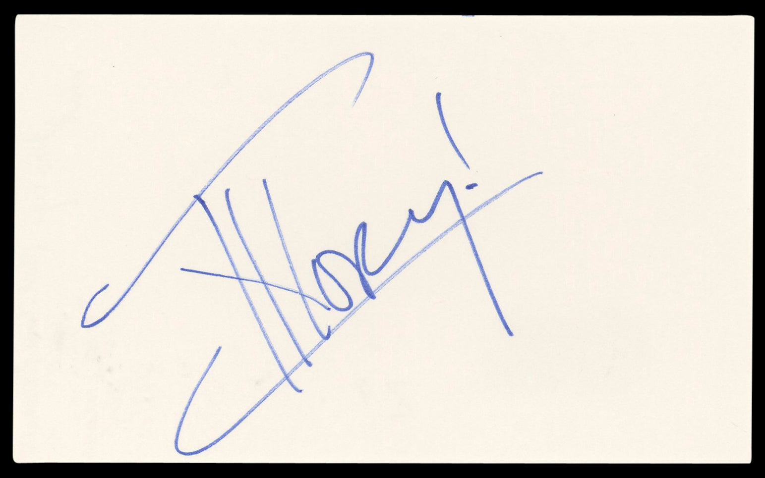 Ivory Lisa Moretti WWE Wrestling Authentic Signed 3x5 Index Card BAS #BL98607