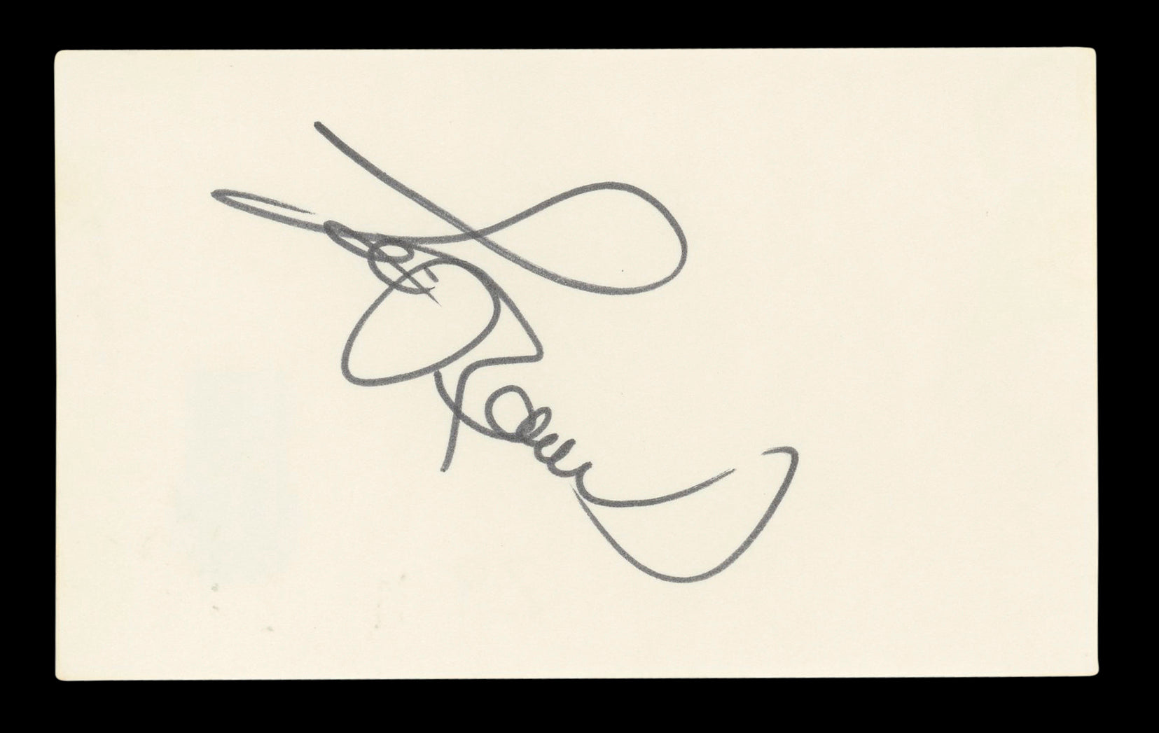 Lou Rawls Musician Authentic Signed 3x5 Index Card Autographed BAS #BL96716