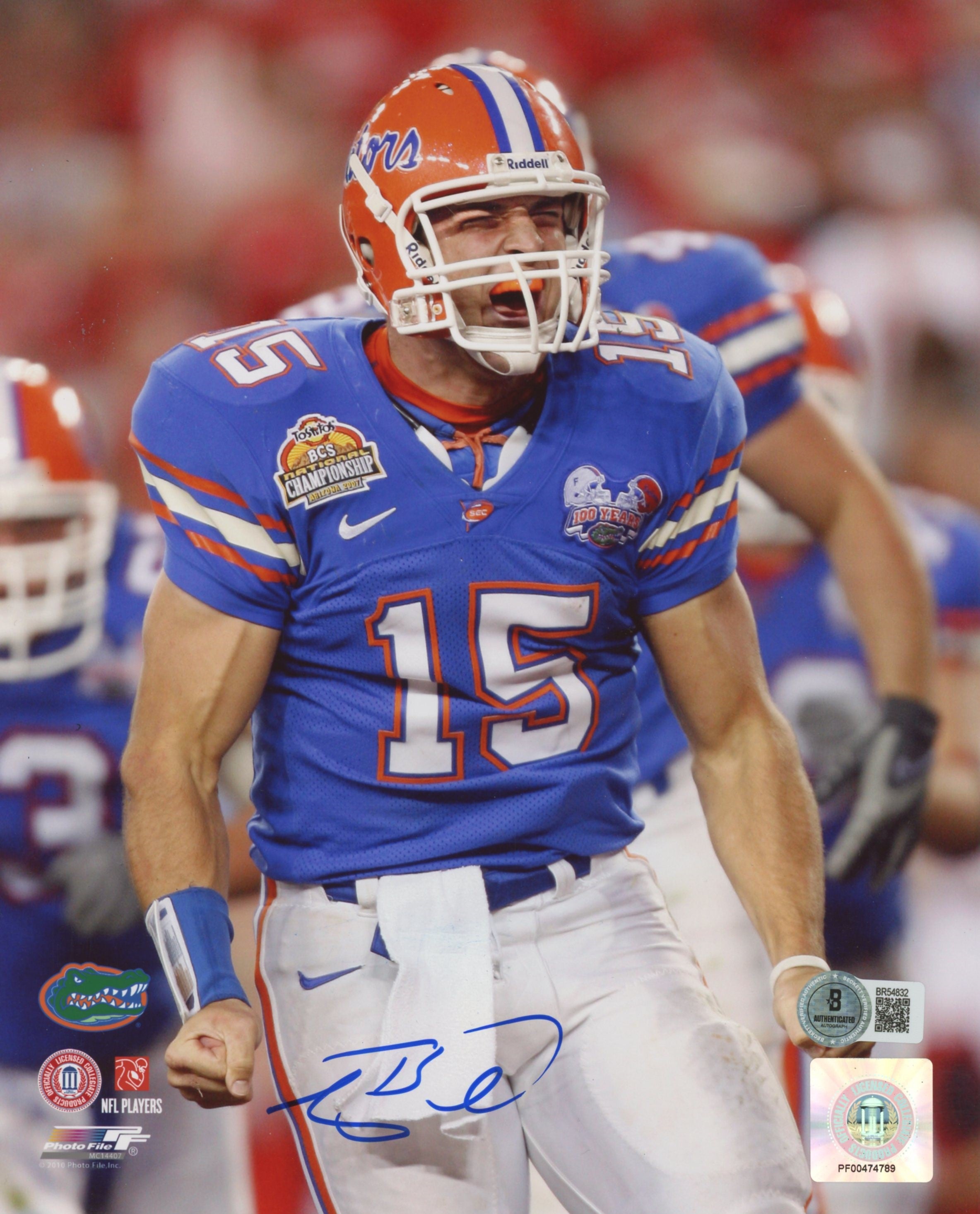 Florida Tim Tebow Authentic Signed 8x10 Photo Autographed BAS #BR54832