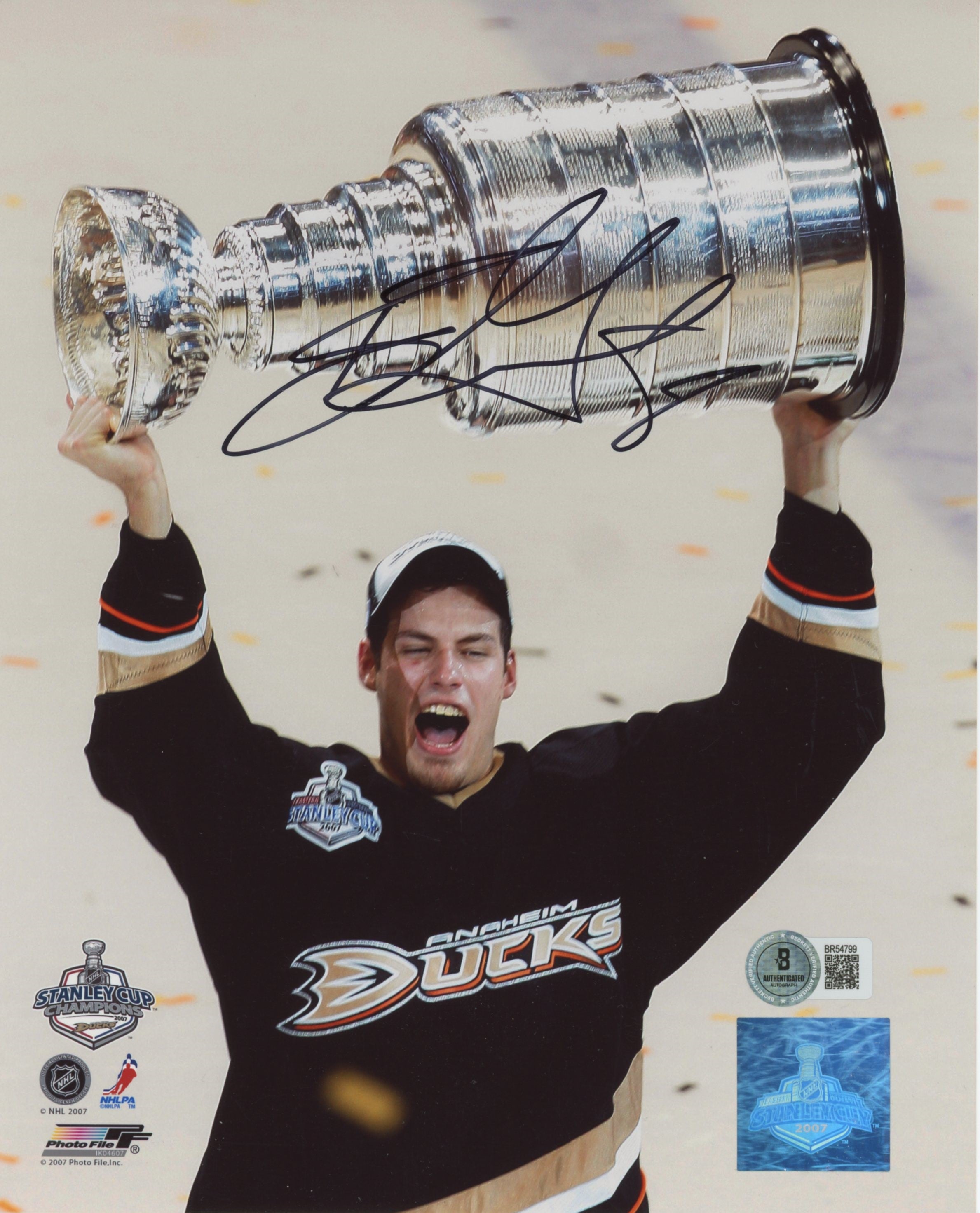 Ducks Ryan Getzlaf Authentic Signed 8x10 Photo Autographed BAS #BR54799