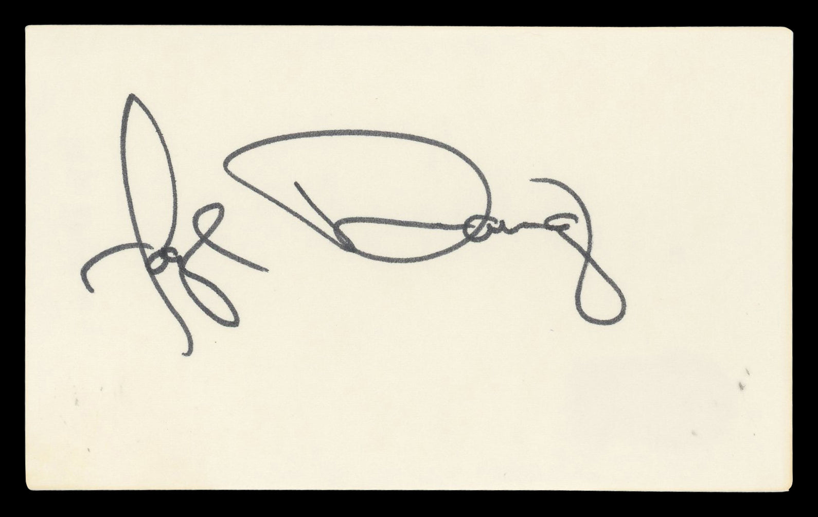 Faye Dunaway Bonnie & Clyde Authentic Signed 3x5 Index Card BAS #BN06470