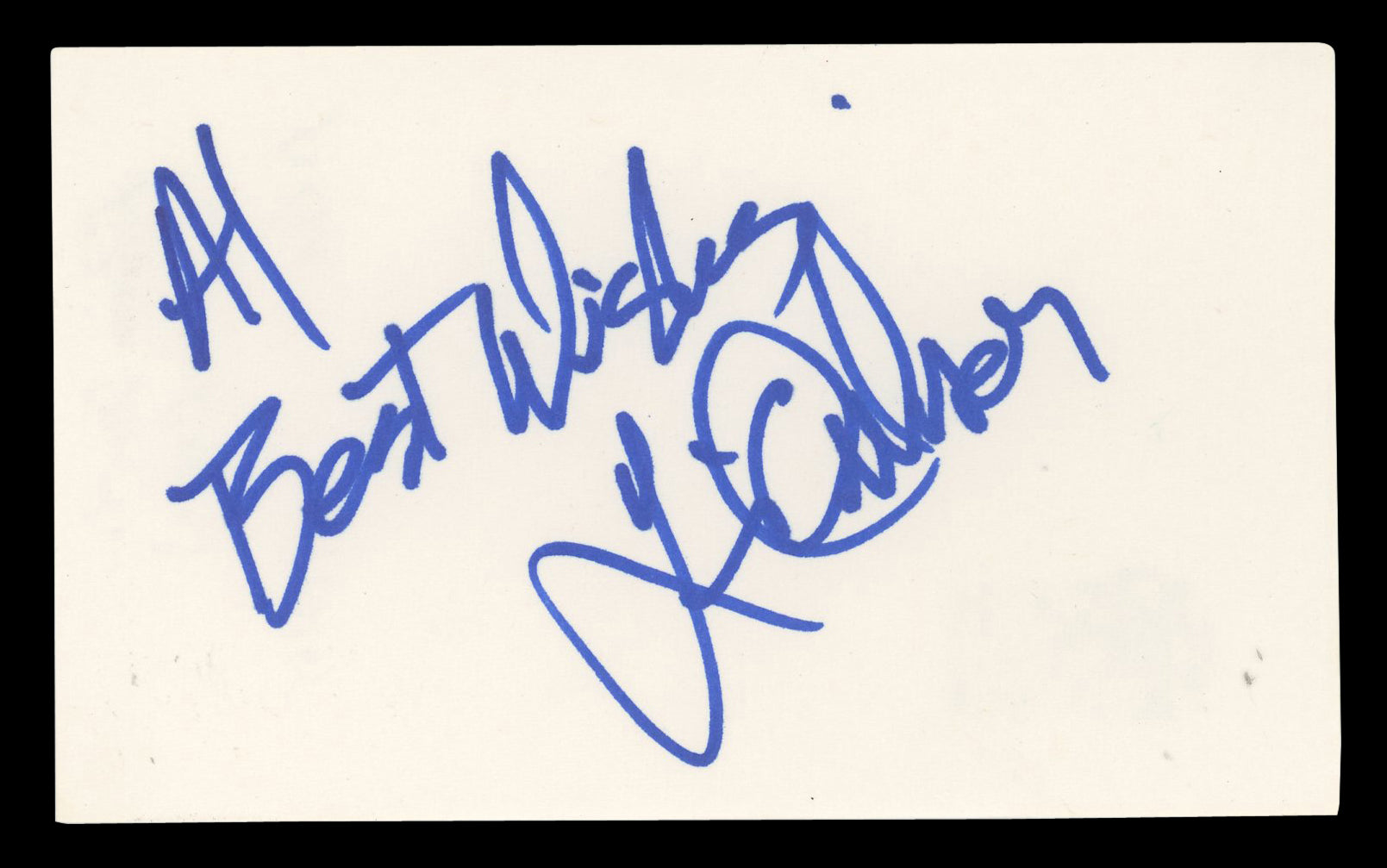 Adam Duritz Counting Crows "Al Best Wishes" Signed 3x5 Index Card BAS #BN06471