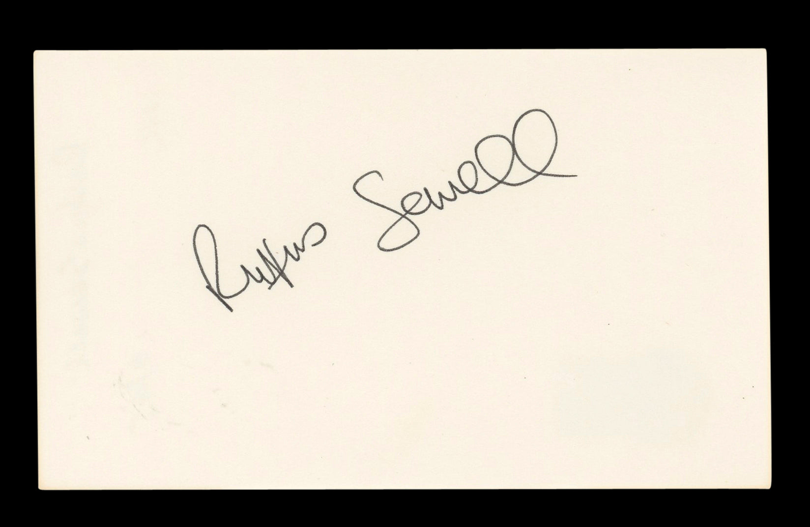 Rufus Sewell Scoop Authentic Signed 3x5 Index Card Autographed BAS #AD70285