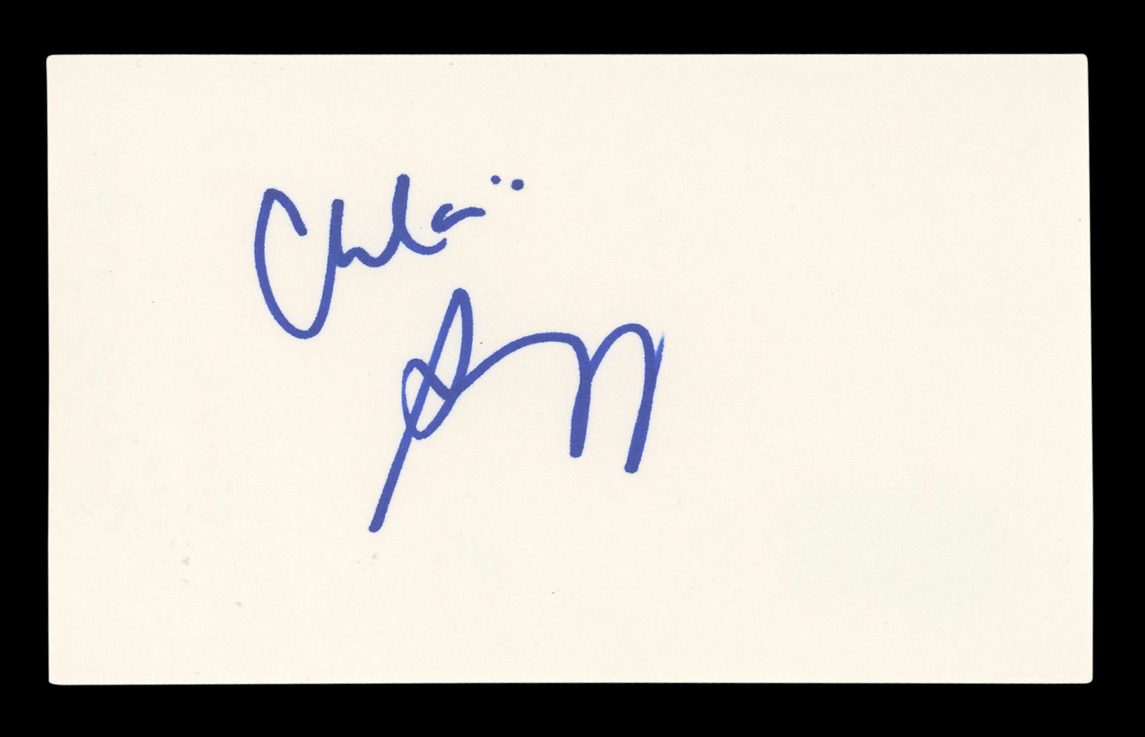 Chloe Sevigny The Brown Bunny Authentic Signed 3x5 Index Card BAS #BL96603